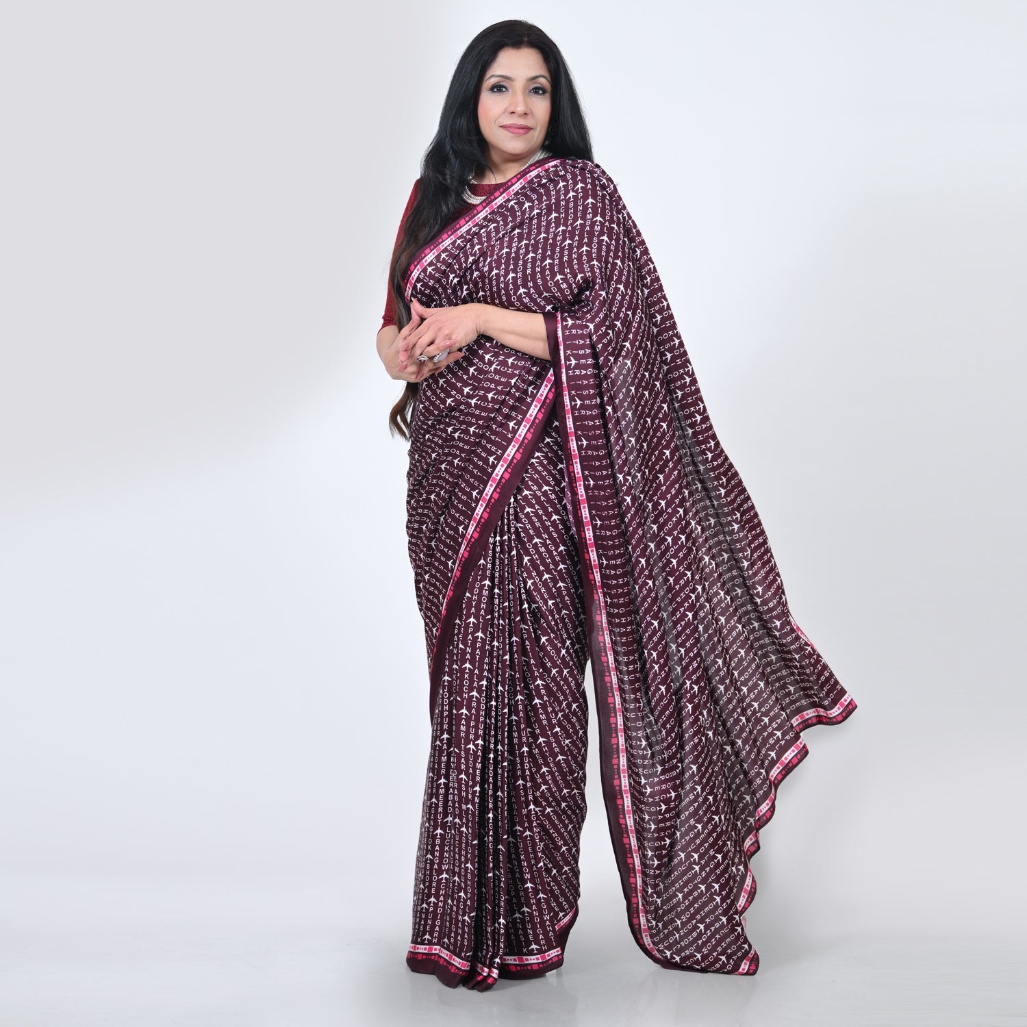 City Print Saree
