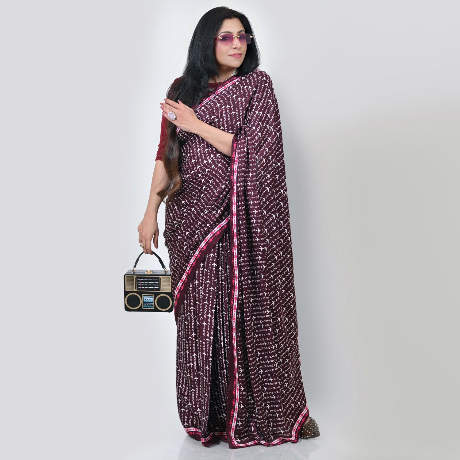 City Print Saree