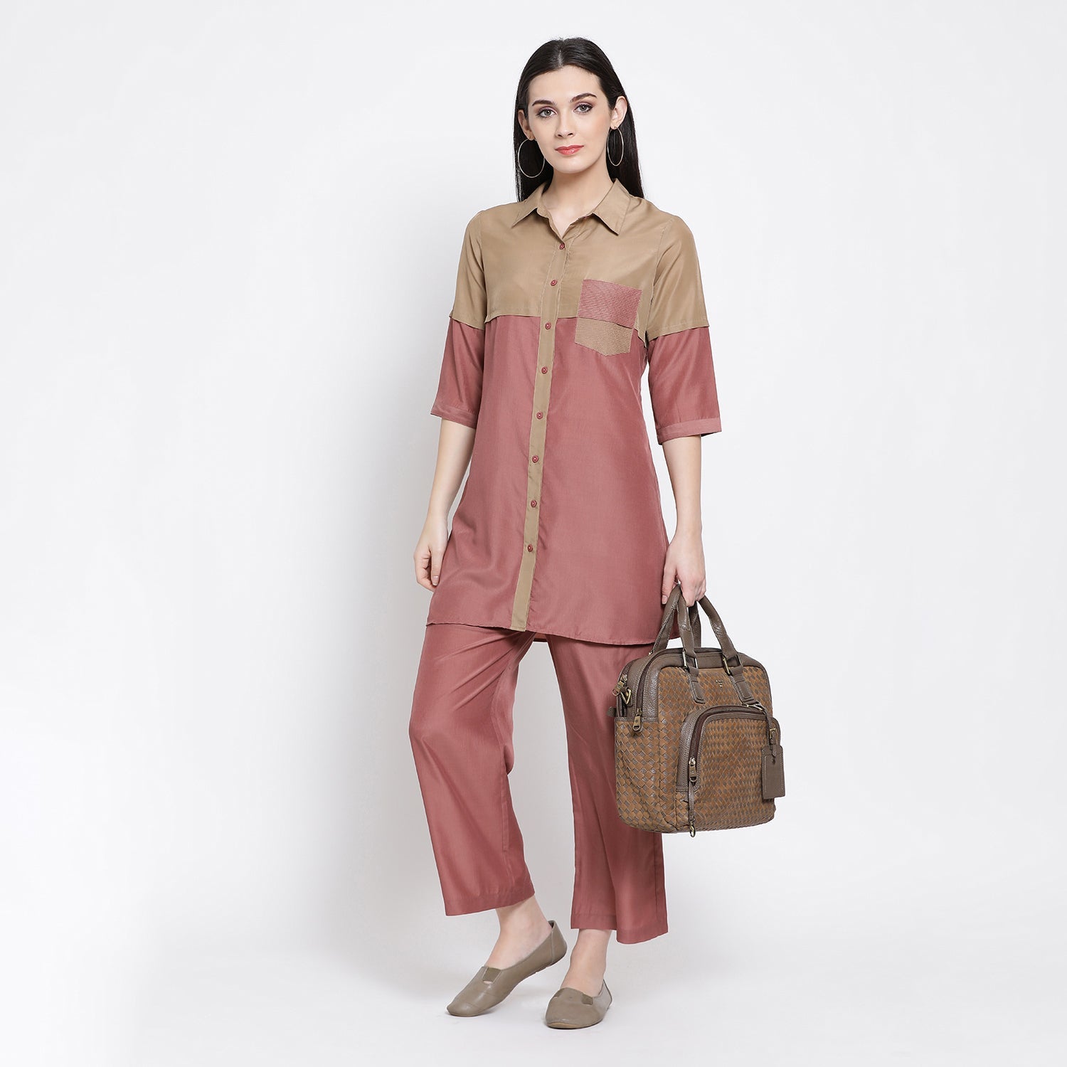 Buy Beige & Peach Tunic for Women