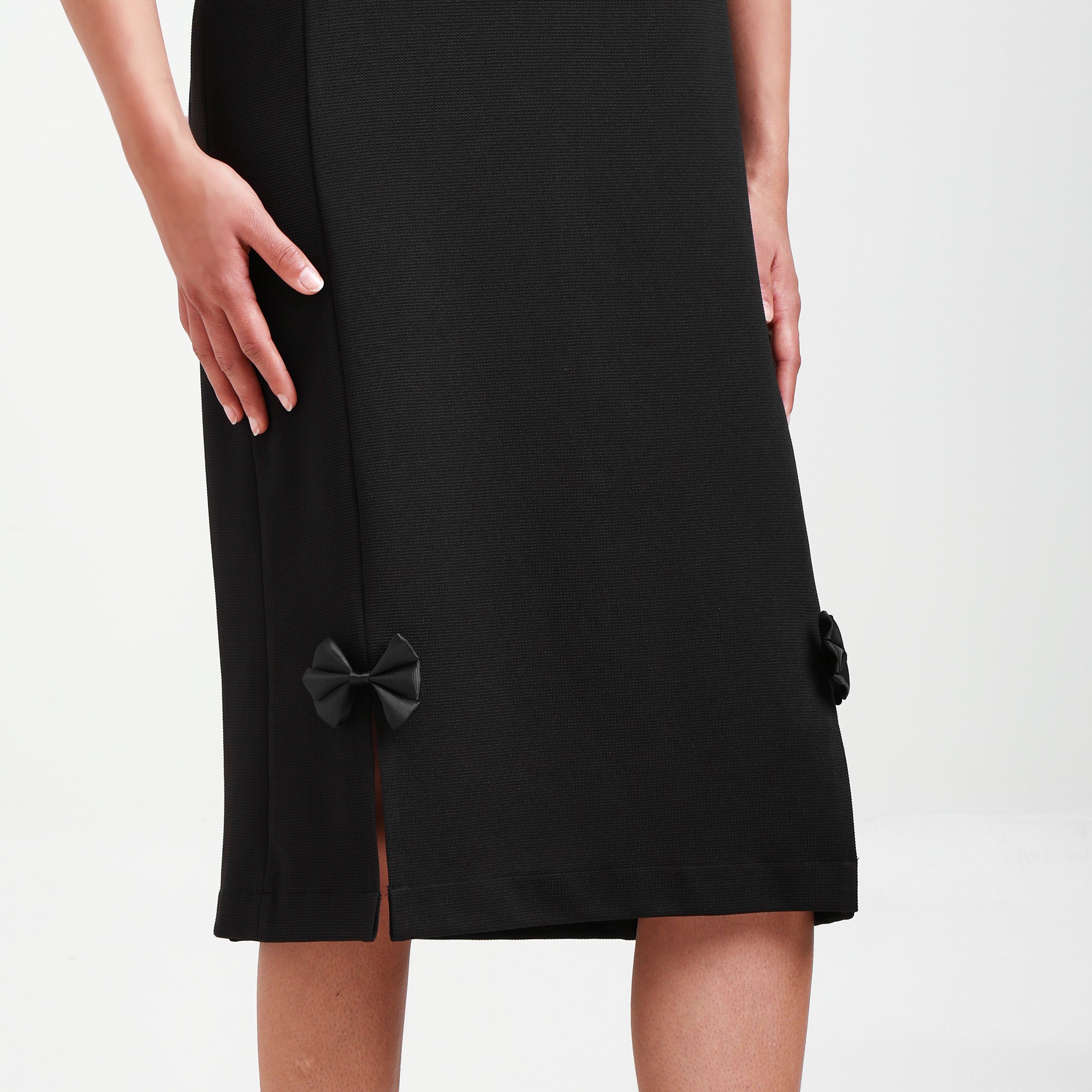 Black Textured Dress