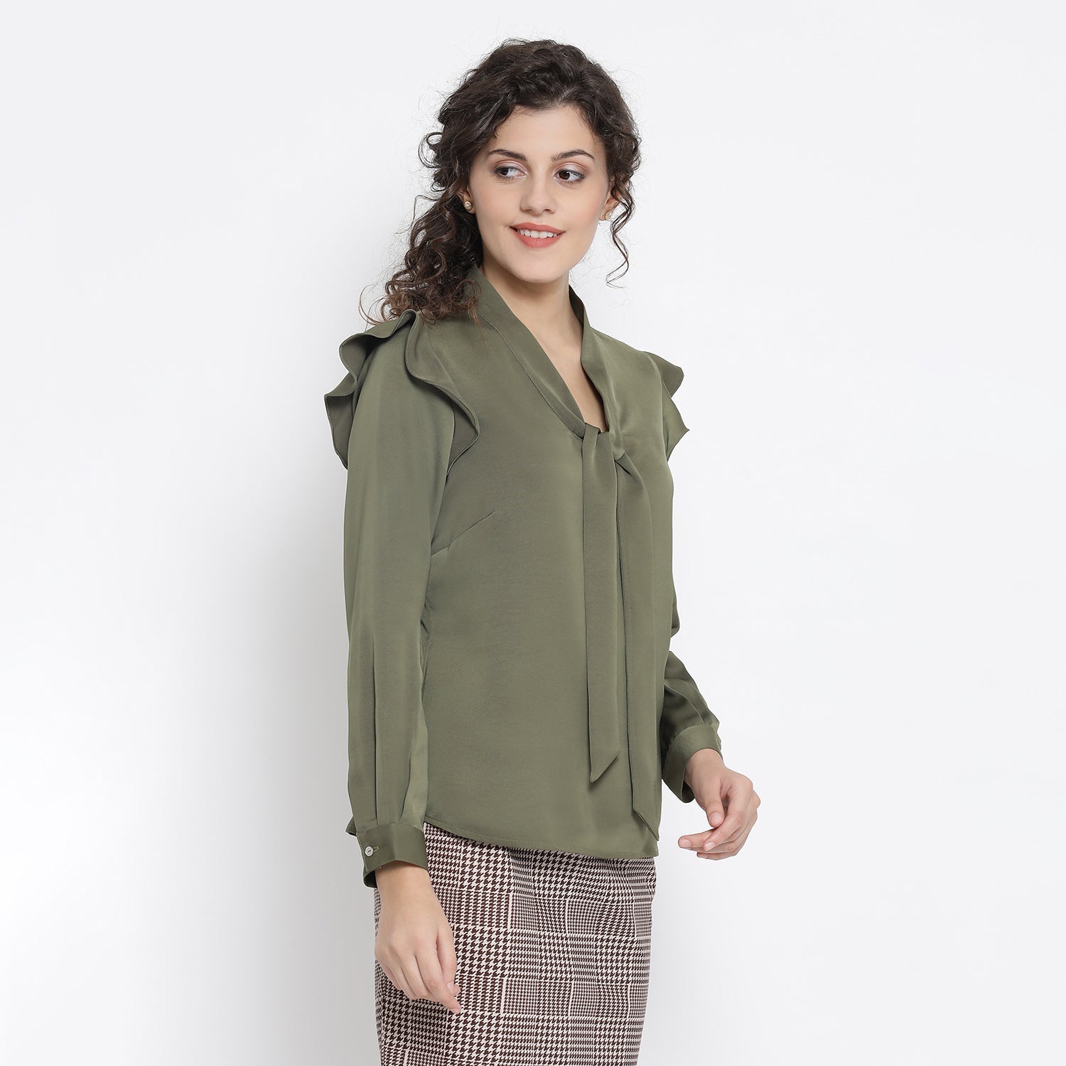 Buy Olive Green Top for Women-1