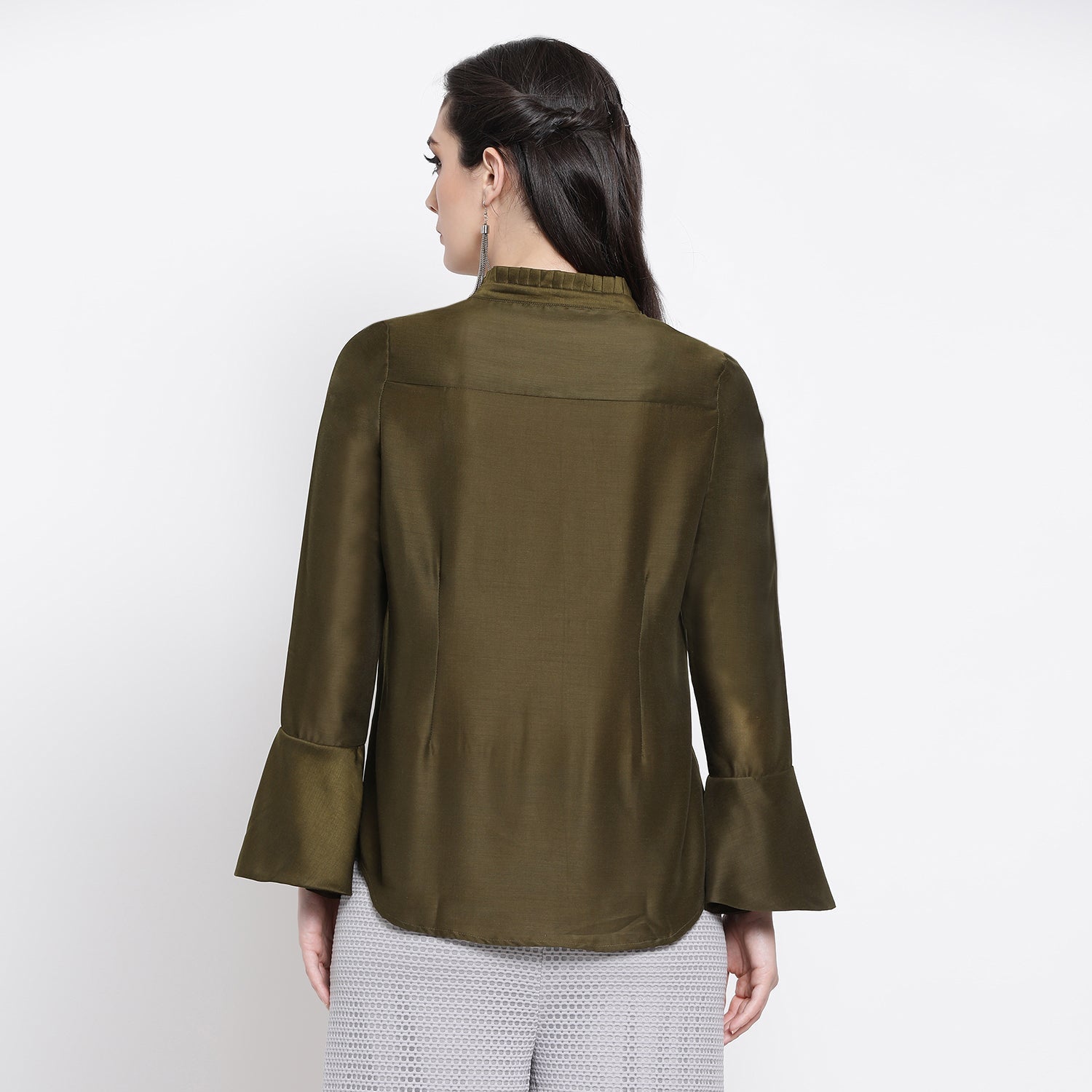 Buy Dark Olive Top for Women Online-4