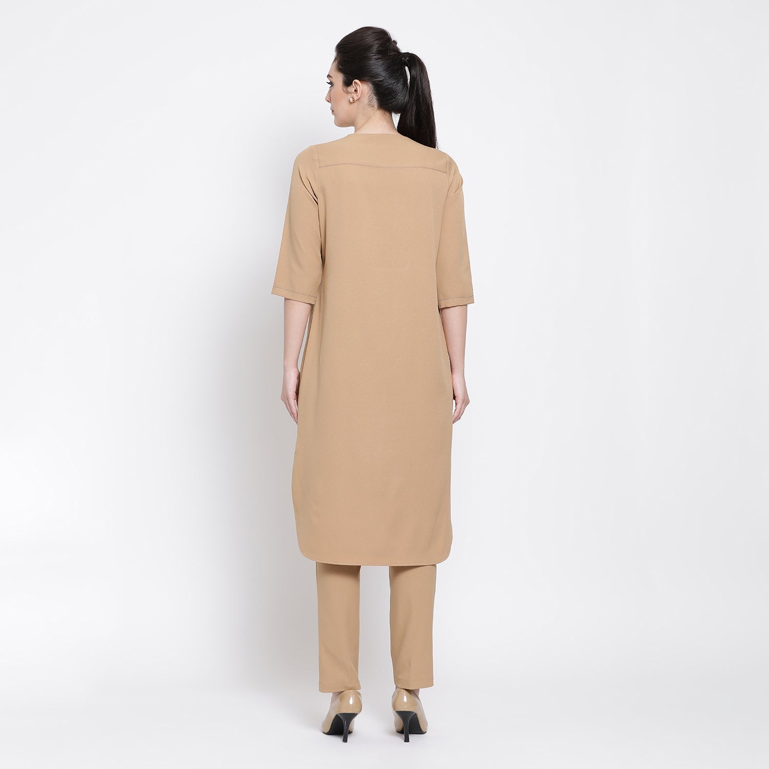 Shop beige tunic for women-3