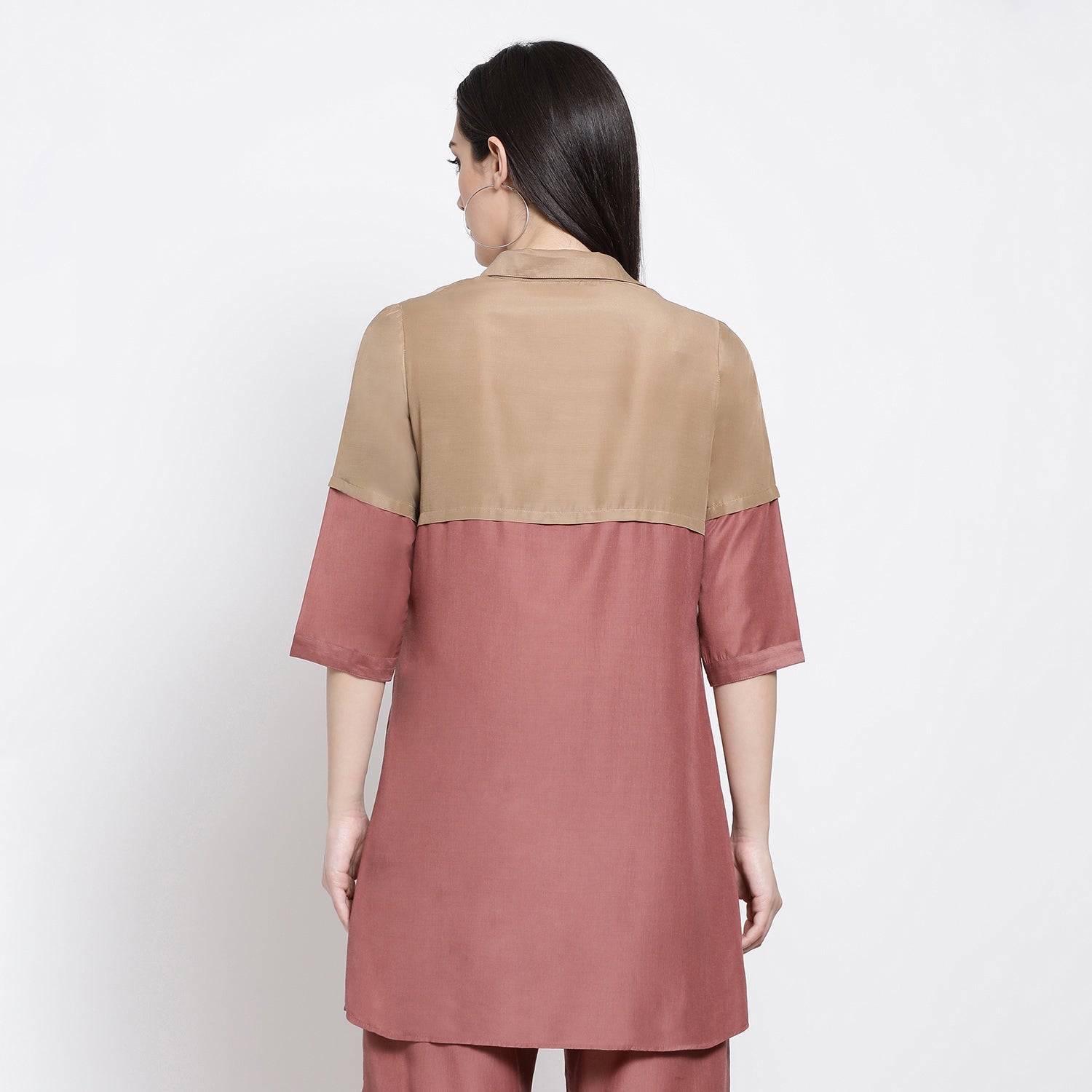Buy Beige & Peach Tunic for Women-3