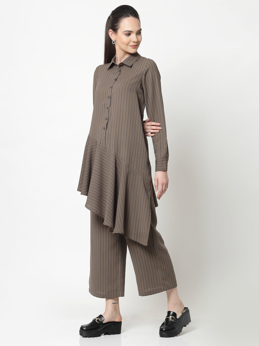 Beige Line Asymmetrical Shirt
Success,women formal shirts
cotton shirts for women
Ofiice shirts for women