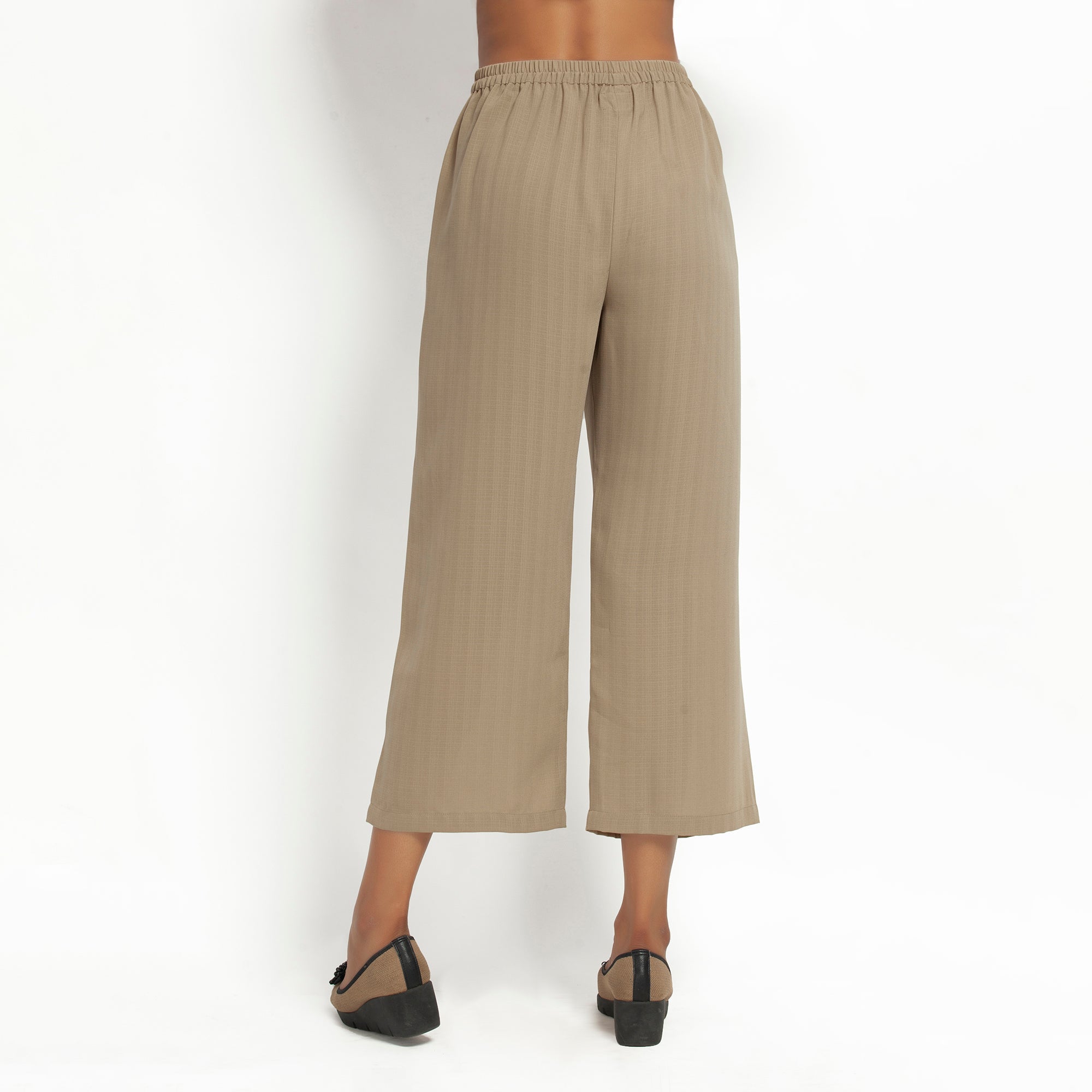 Beige Straight Plazzo