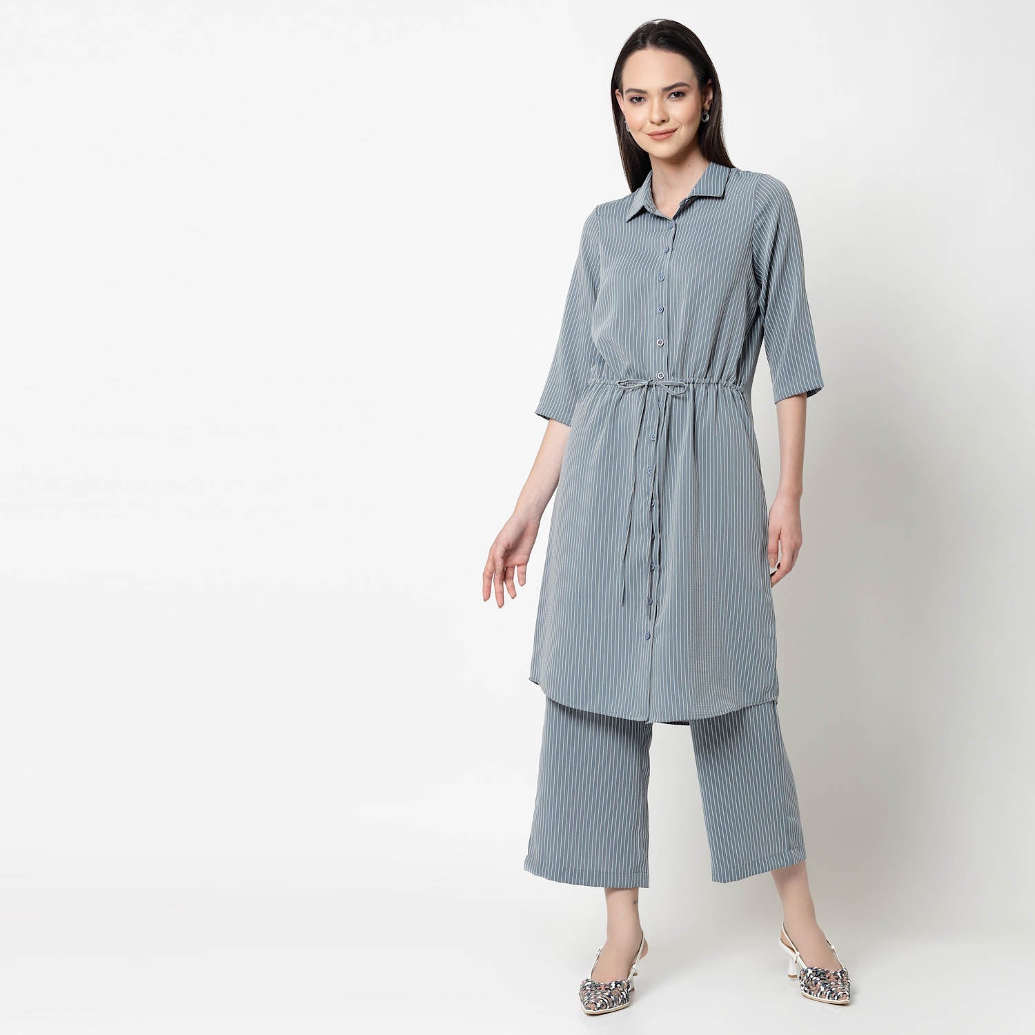 Buy Blue Shirt Tunic for Women -4