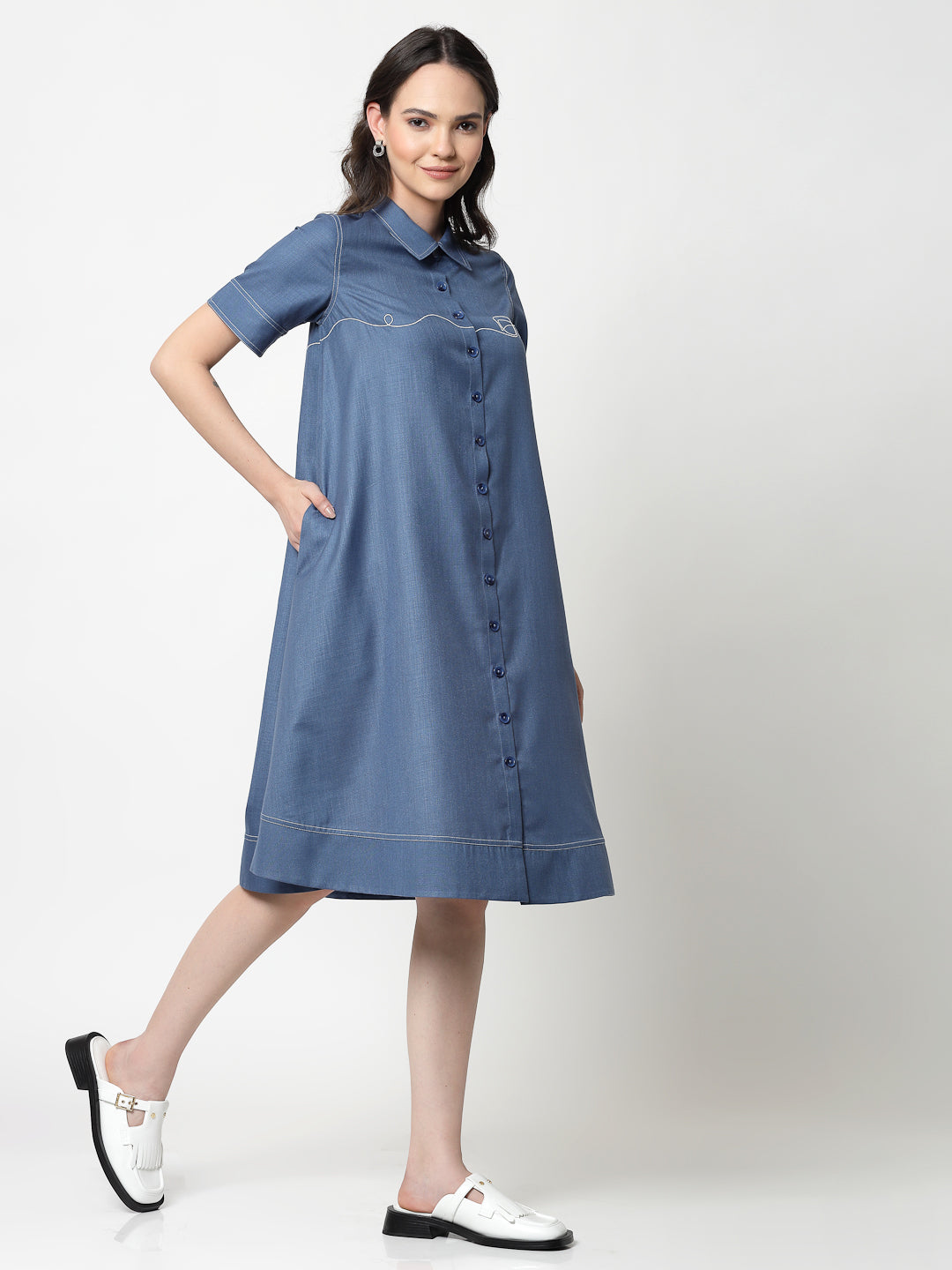 Buy Dark Blue Dresses for Women-4