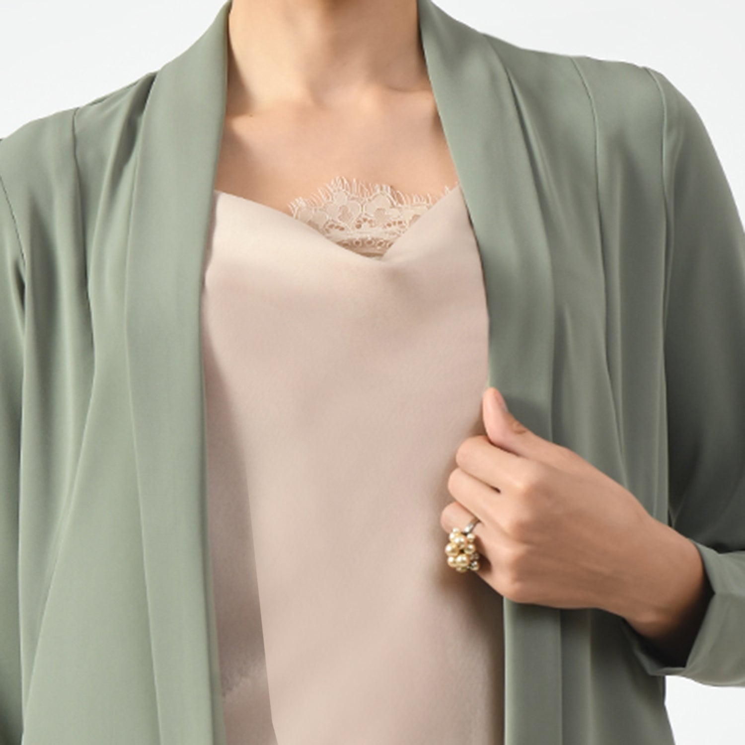 Dusty Green Asymmetrical Jacket, jacket for women, green jacket, dusty green, Power Dressing Essentials,Chic Layers for Office Looks ,Smart Jackets for Professionals, casual officewear jacket