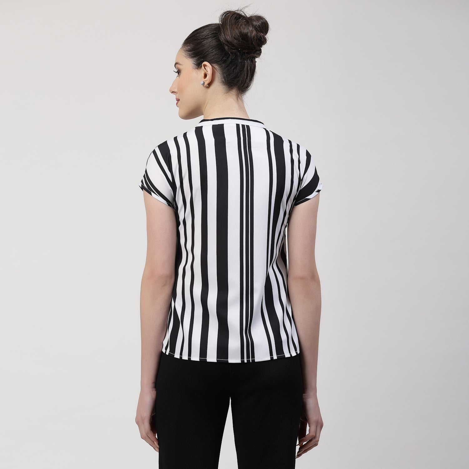 Black & White Stripes Top