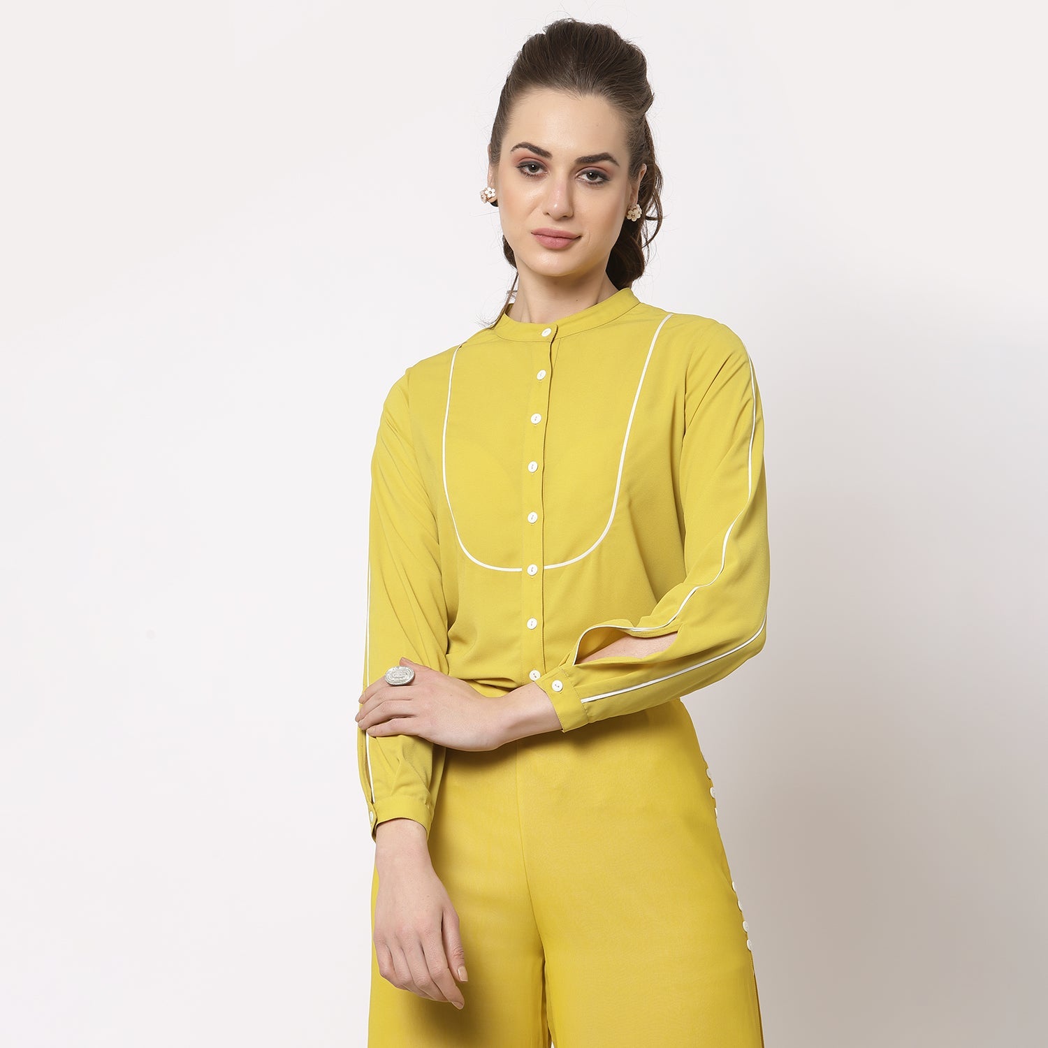 Buy Yellow Top for Women Office Wear