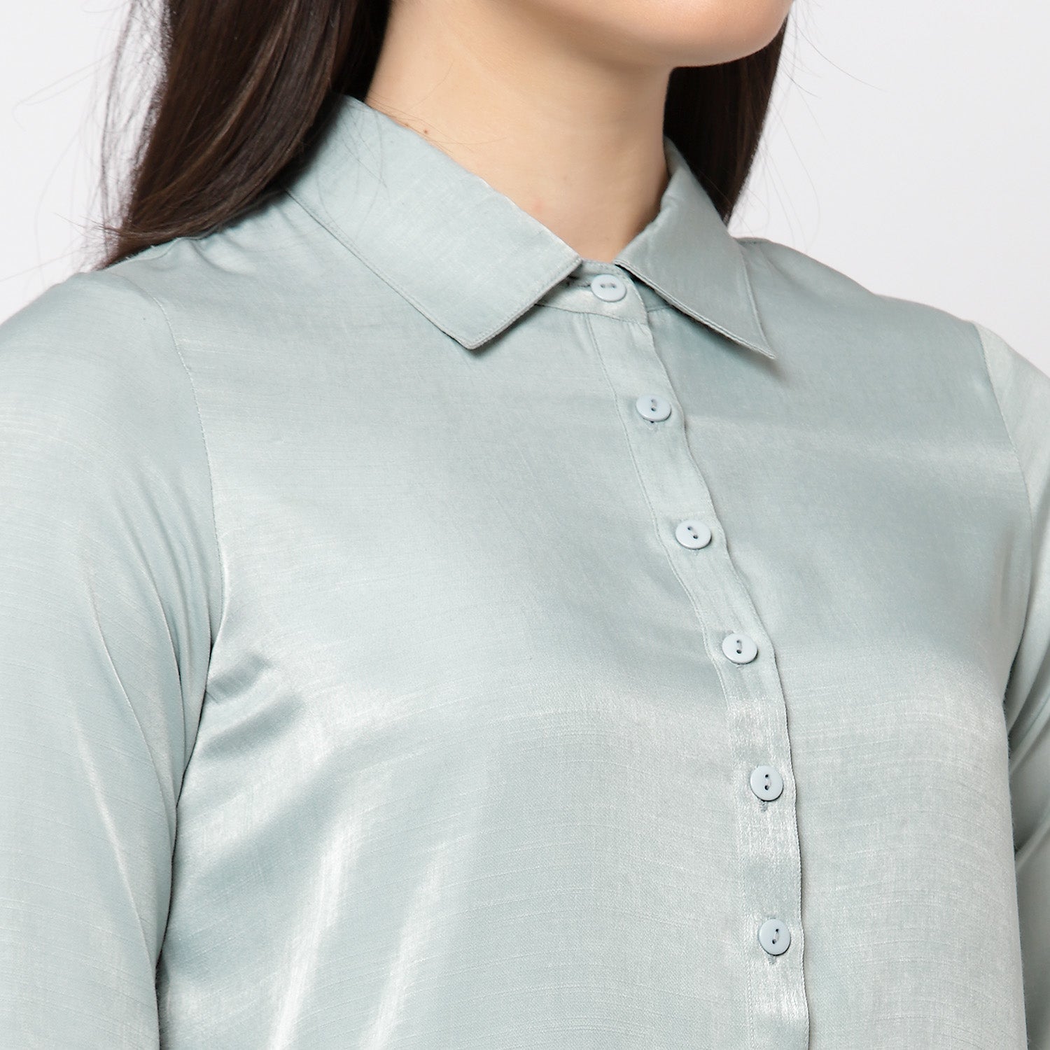 Blue Flap Workwear Tunic for Women-4