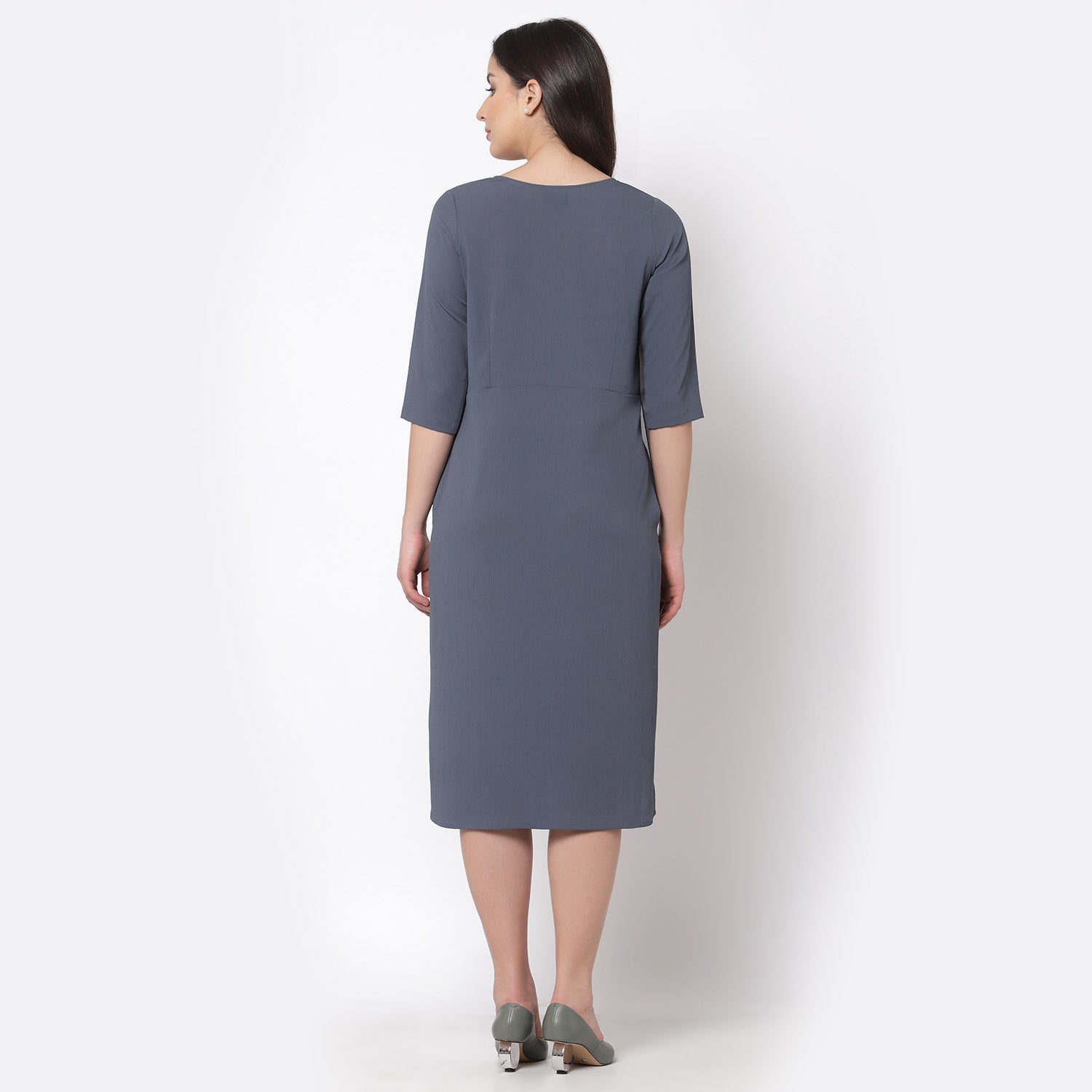 Buy Blue Drape Dresses for Women-1