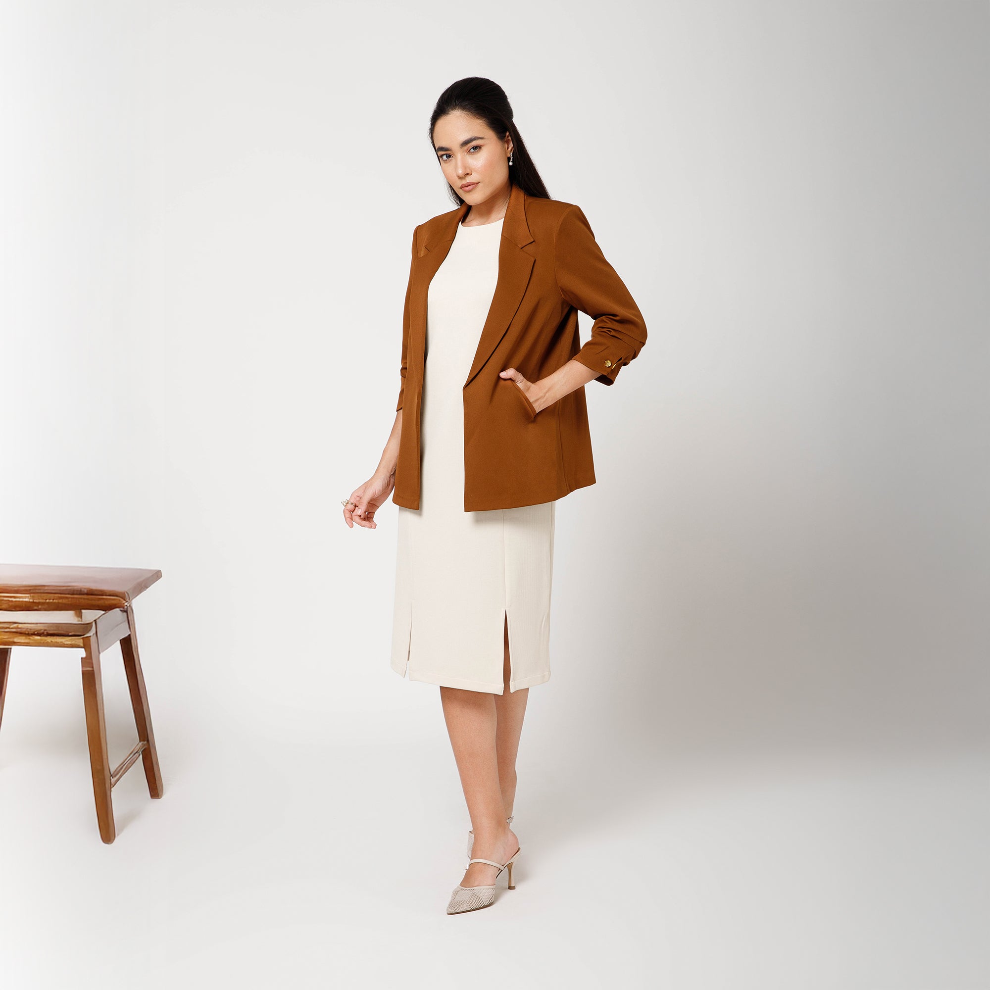 Brown Jacket With Cufflinks