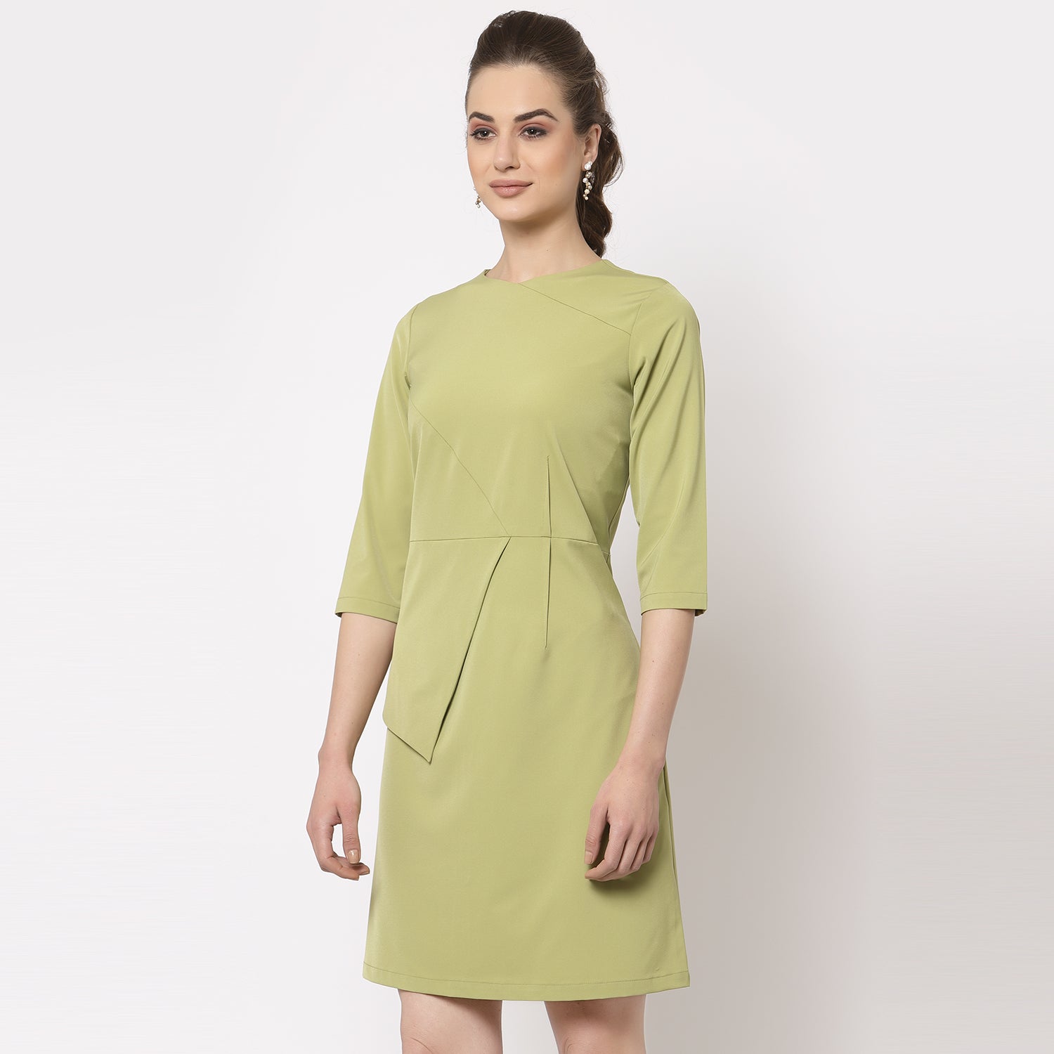 Buy Olive Dart Dresses for Women-6