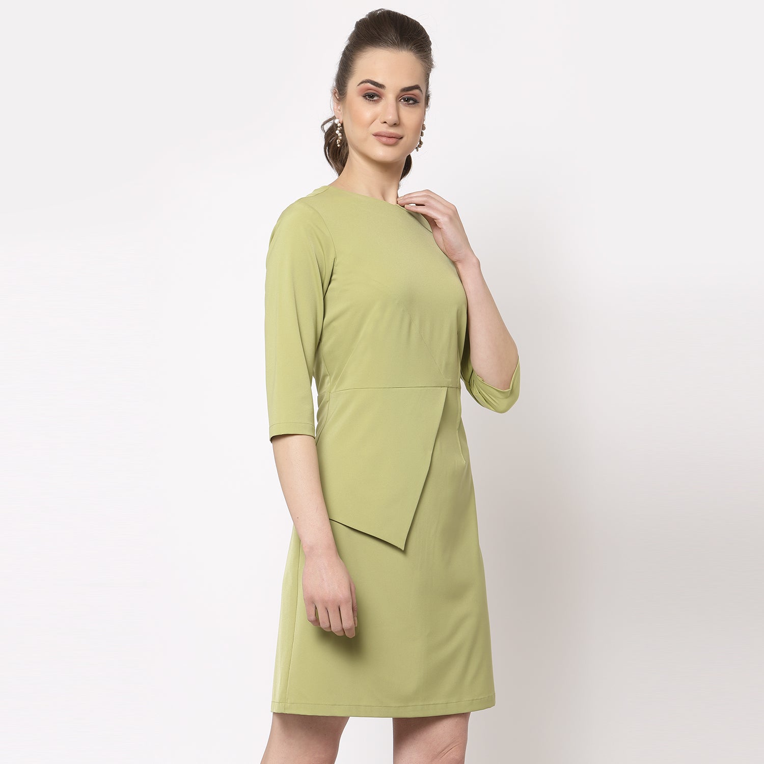 Buy Olive Dart Dresses for Women-4