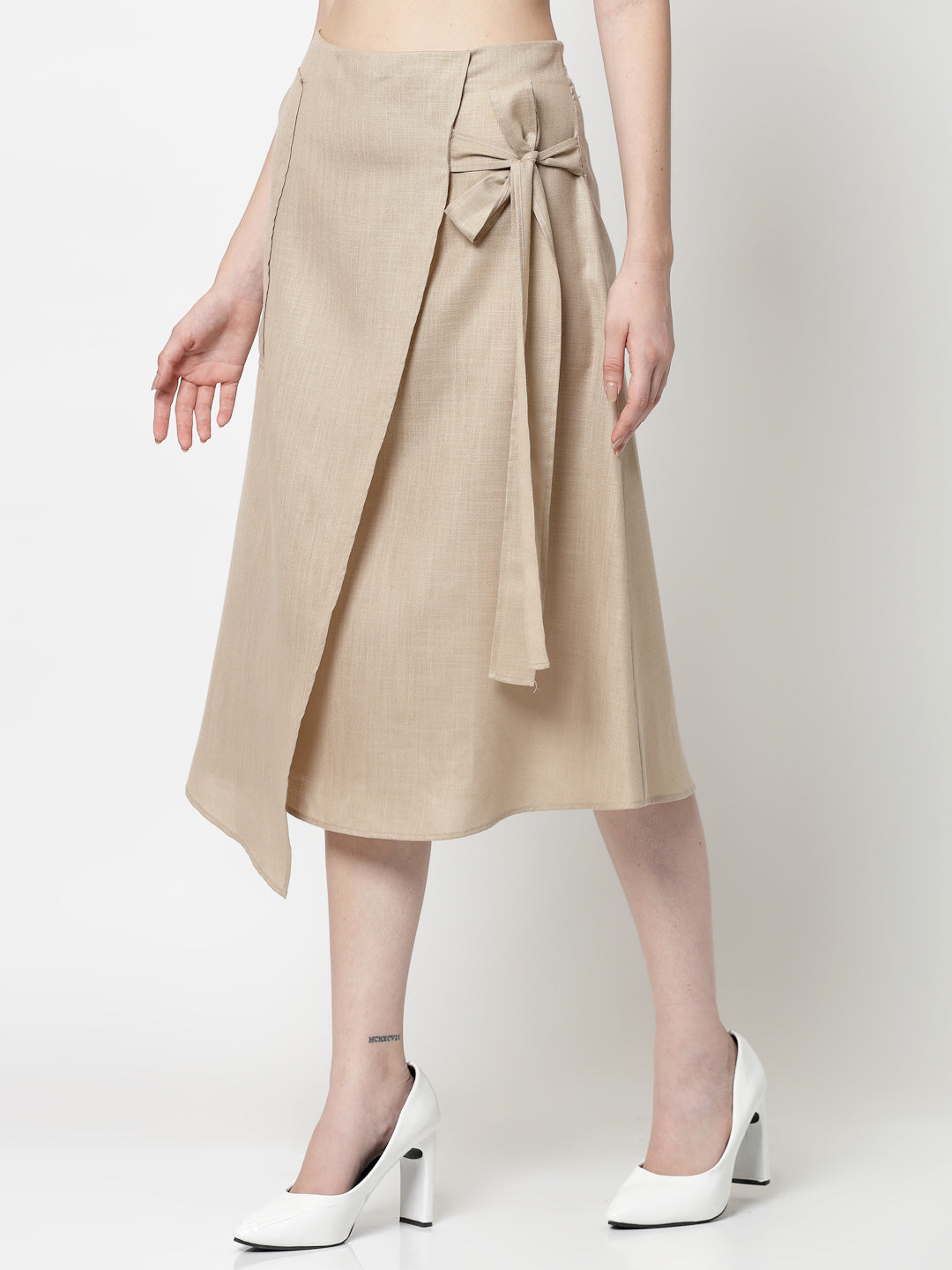 Light Beige Linen Skirt With Pocket,frocks for women
indian designer skirts?