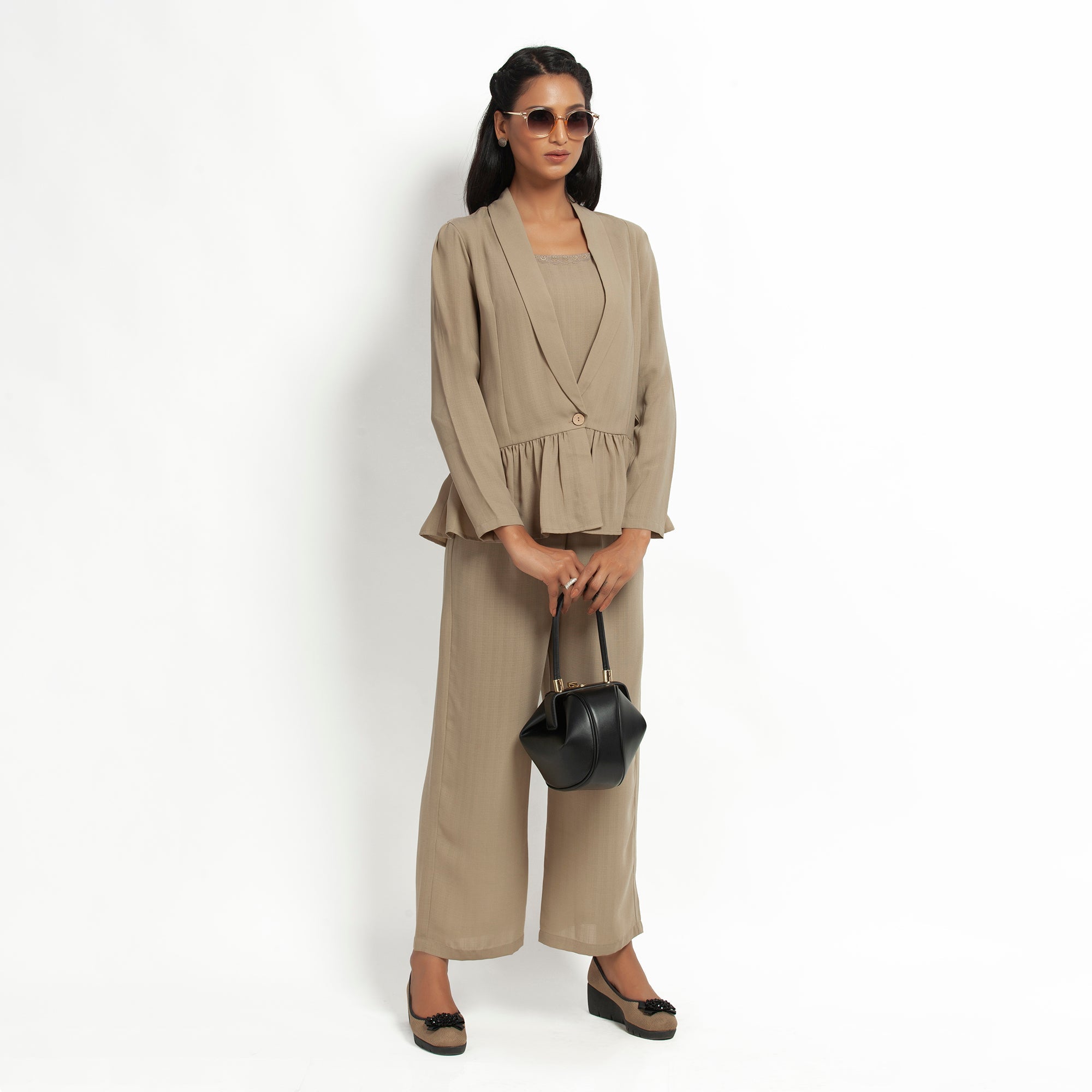 Buy Beige Spaghetti Top for Women-2