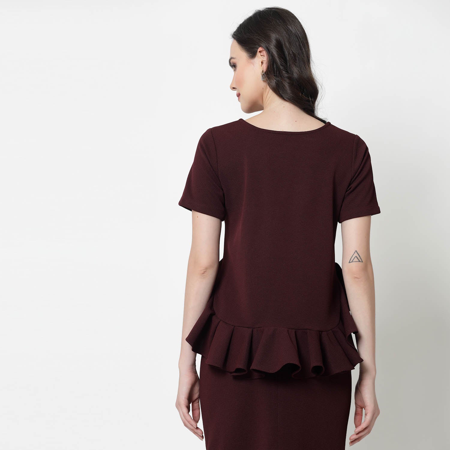 Maroon Lycra Peplum Top, formal tops for women
tops for women stylish
office dress for women
stylish tops for women