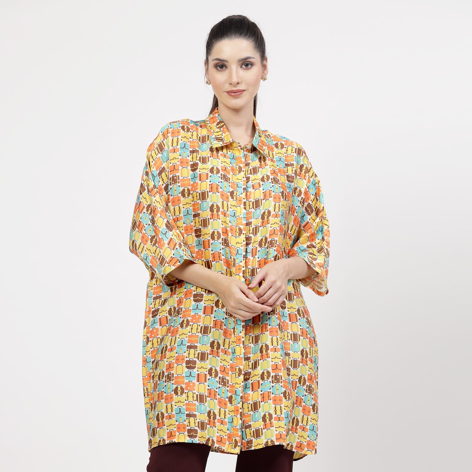 Buy Printed Long Shirt for Women