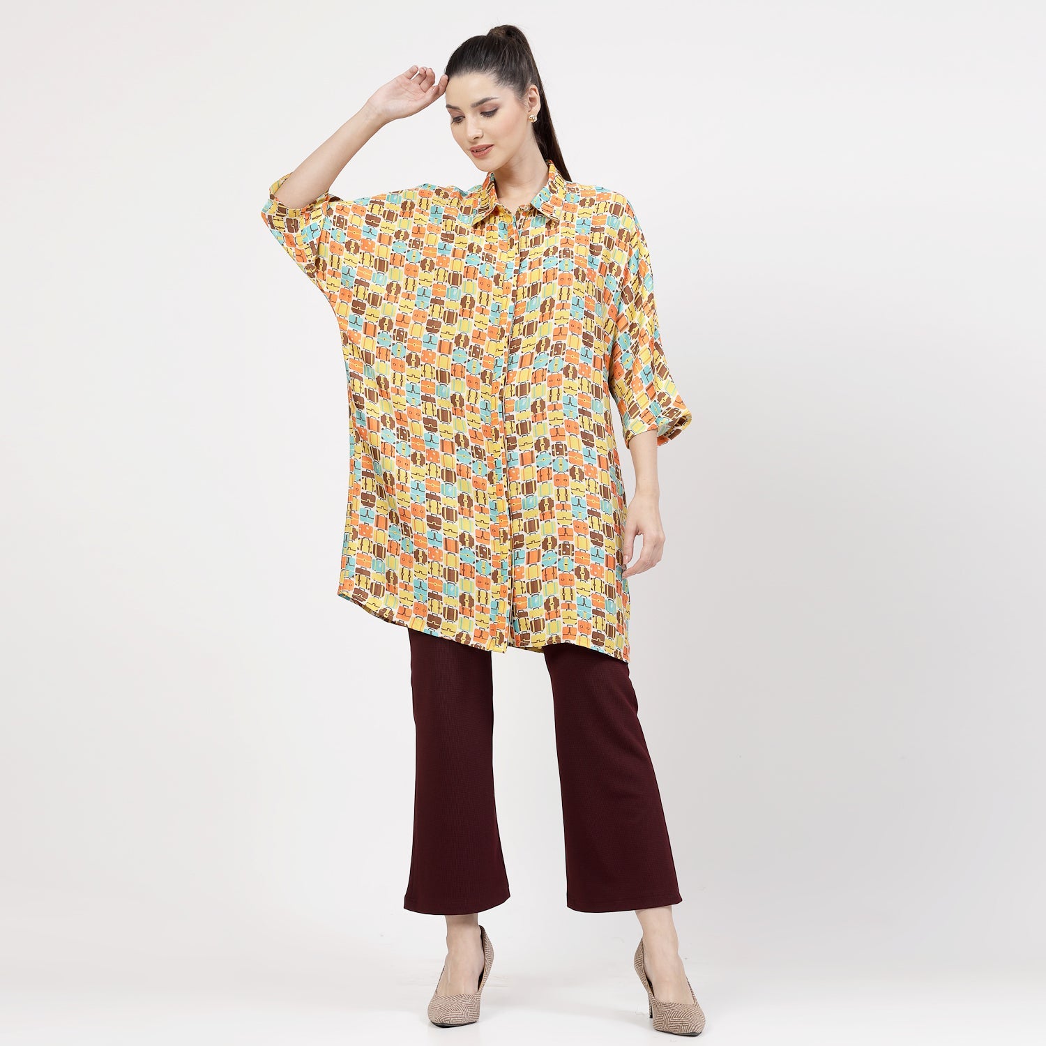 Buy Printed Long Shirt for Women-6