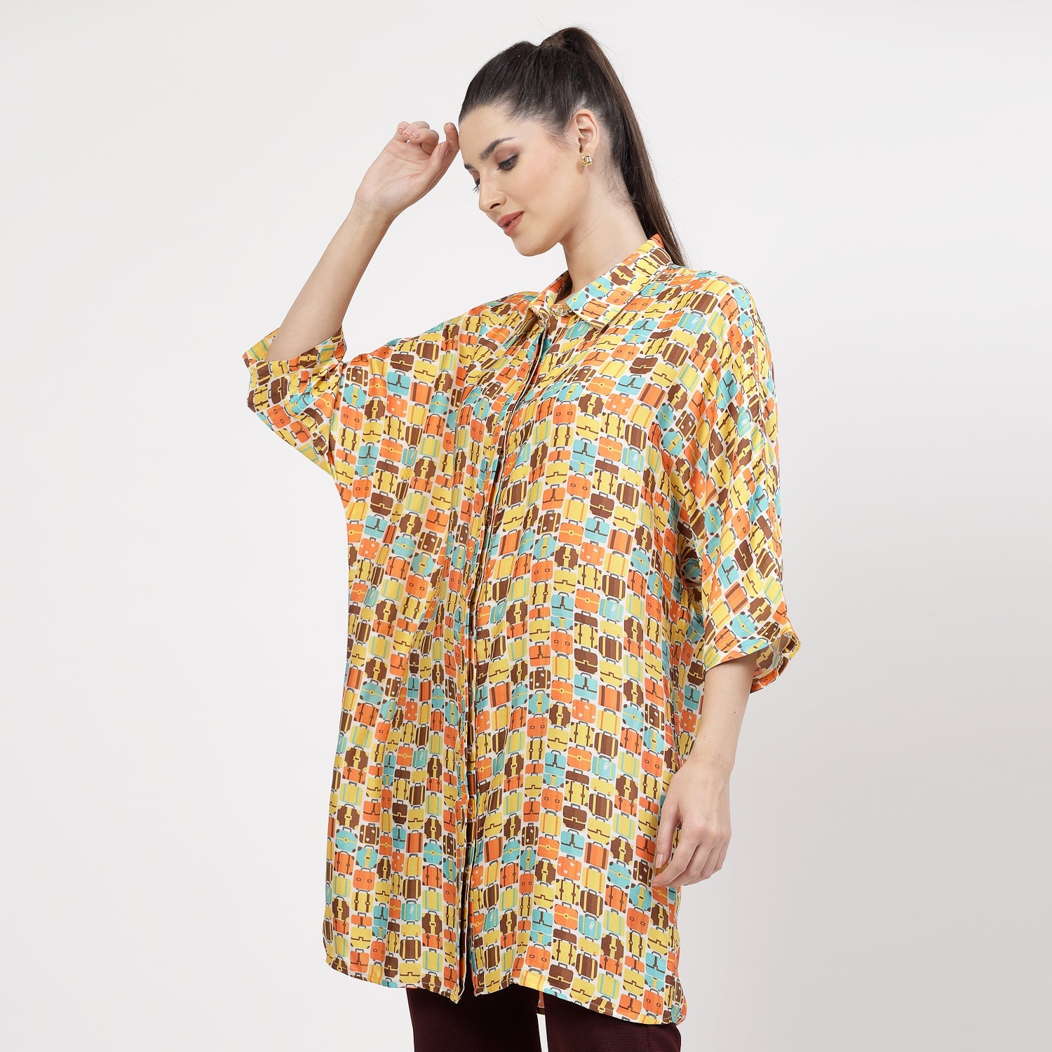 Buy Printed Long Shirt for Women-2