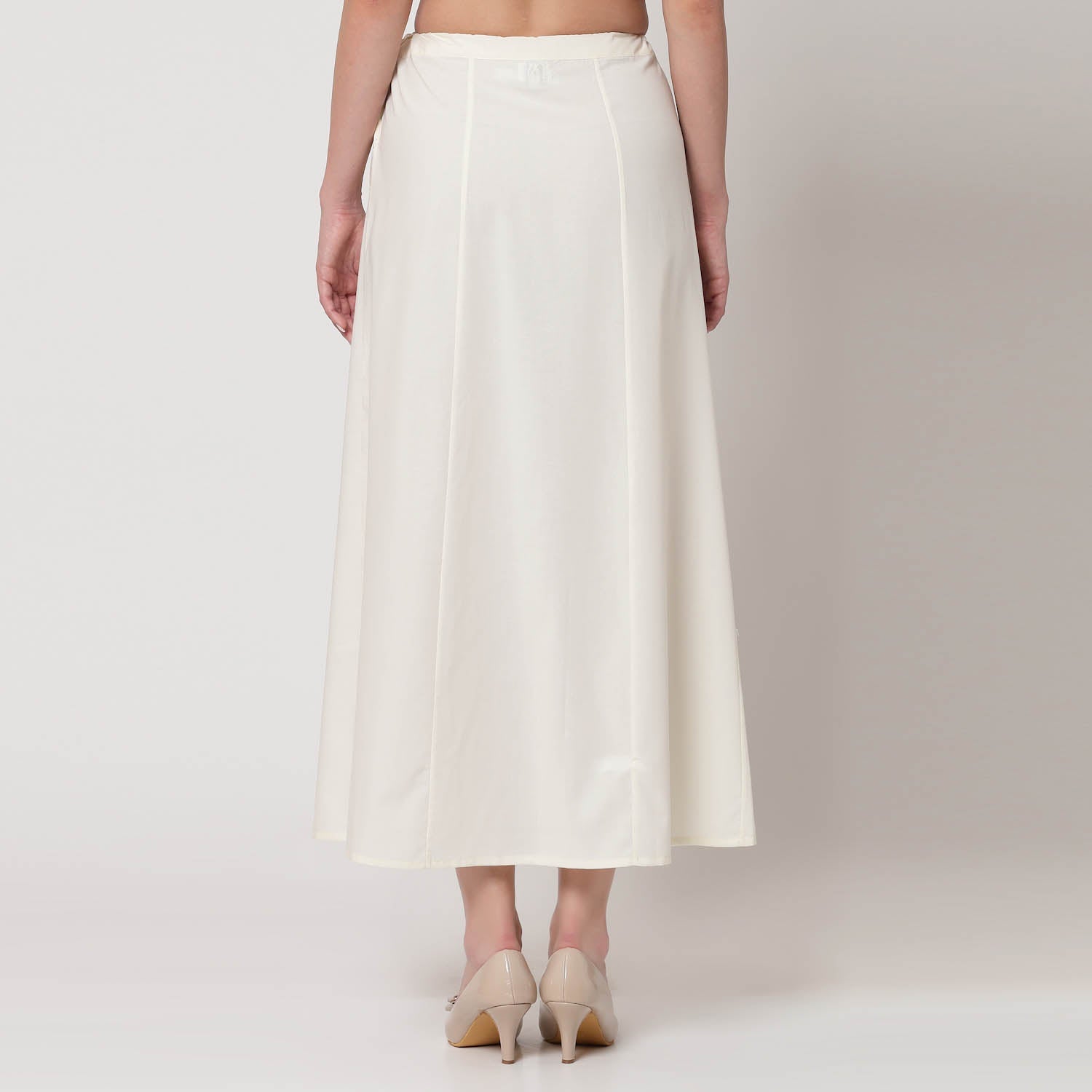 Off White Petticoat, Comfortable Petticoats for Sarees - Office Ready Essentials