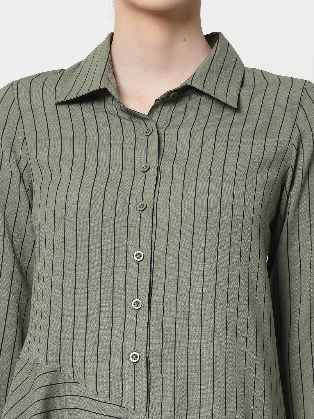 Olive Line Asymmetrical Shirt,womens formal shirts
cotton shirts for women
Ofiice shirts for women