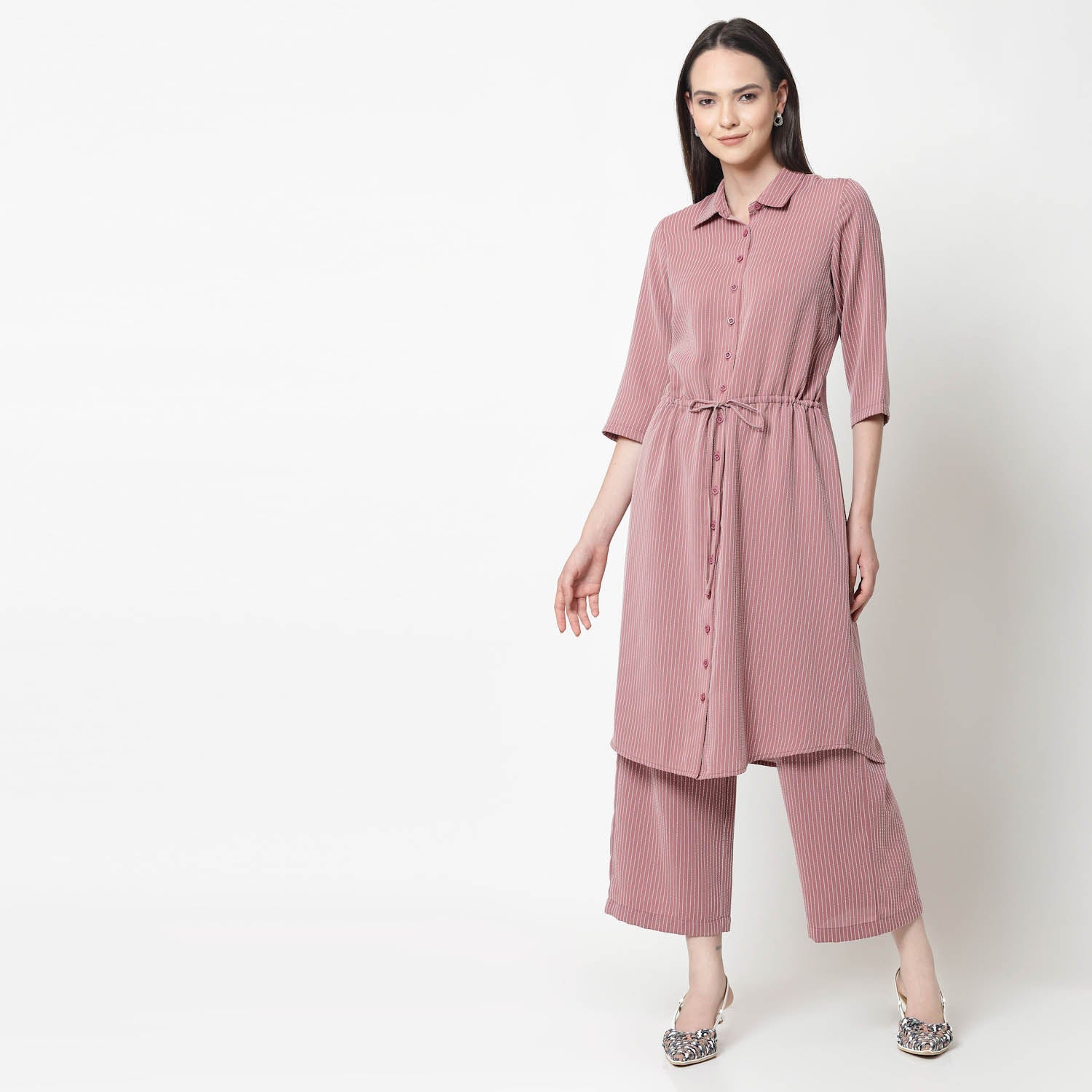 Buy Pink Shirt Tunic for Women-5