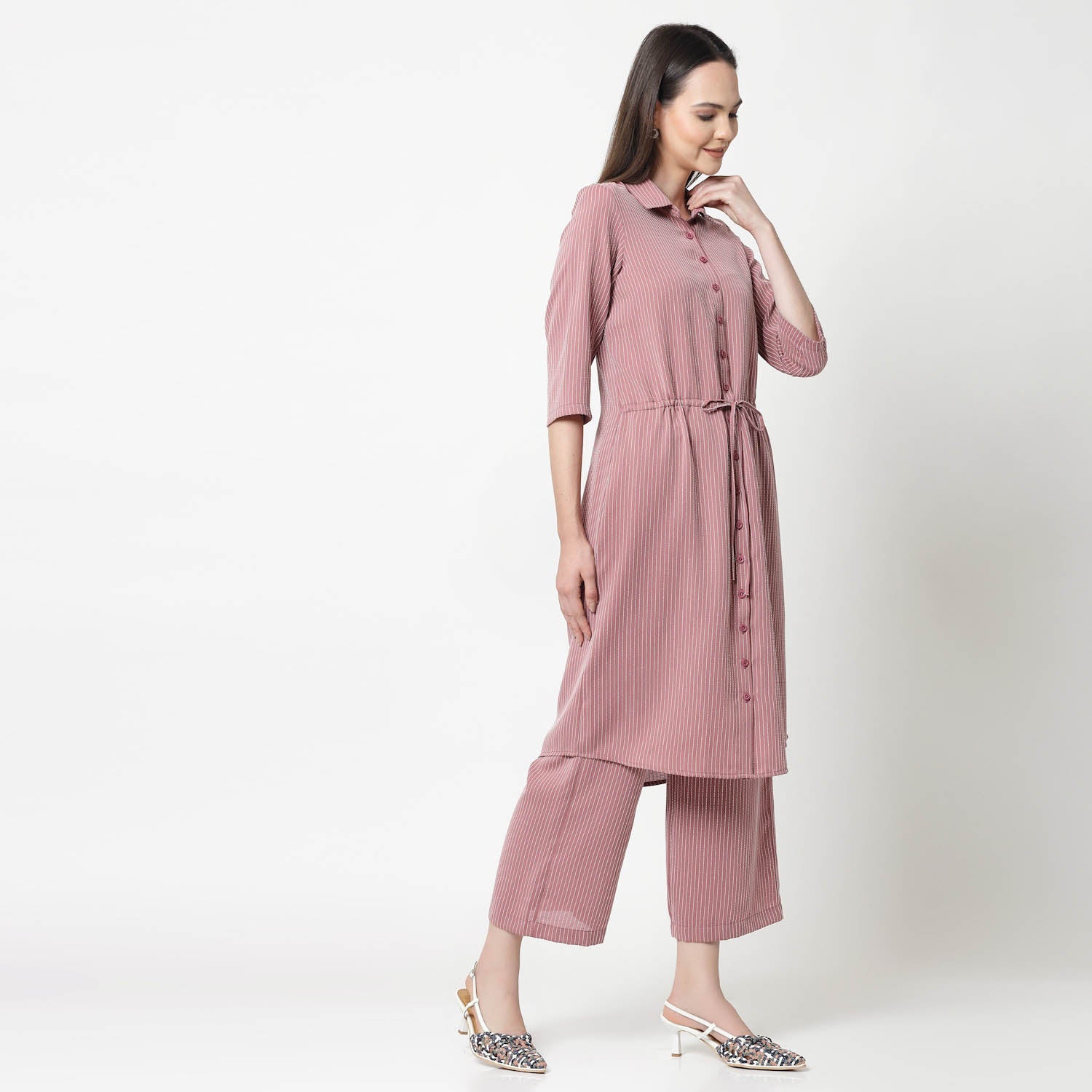 Buy Pink Shirt Tunic for Women -2