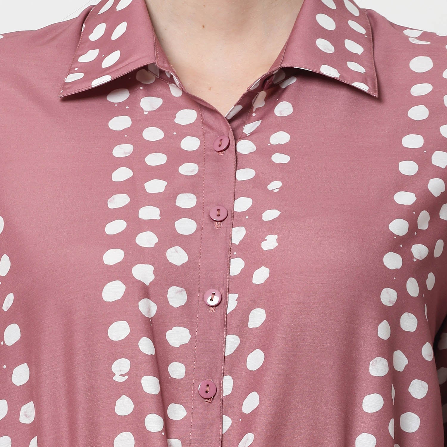 Buy Pink Tunic with Draw Strings-5