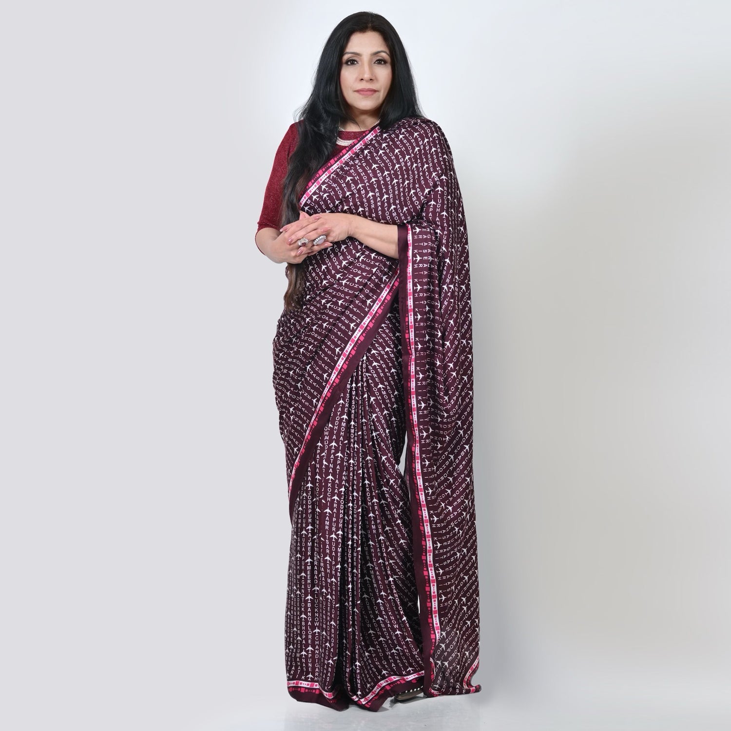 City Print Saree