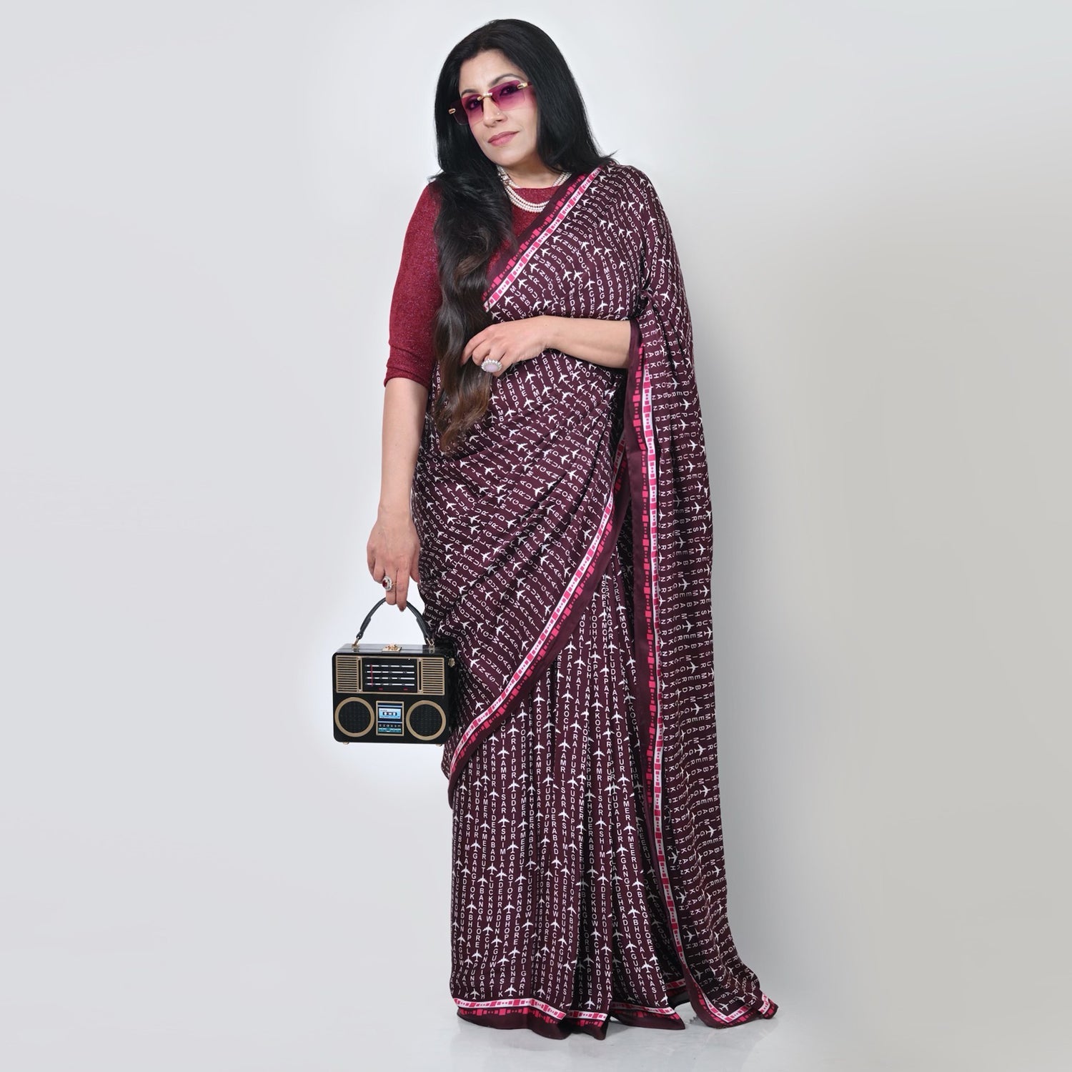 City Print Saree