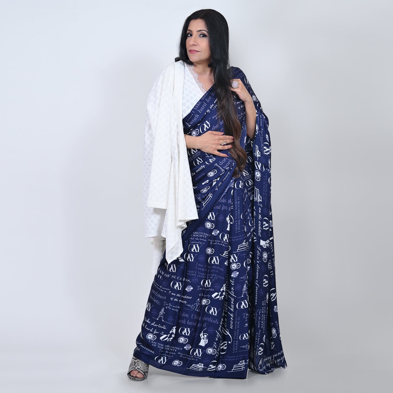 O&Y Print Saree