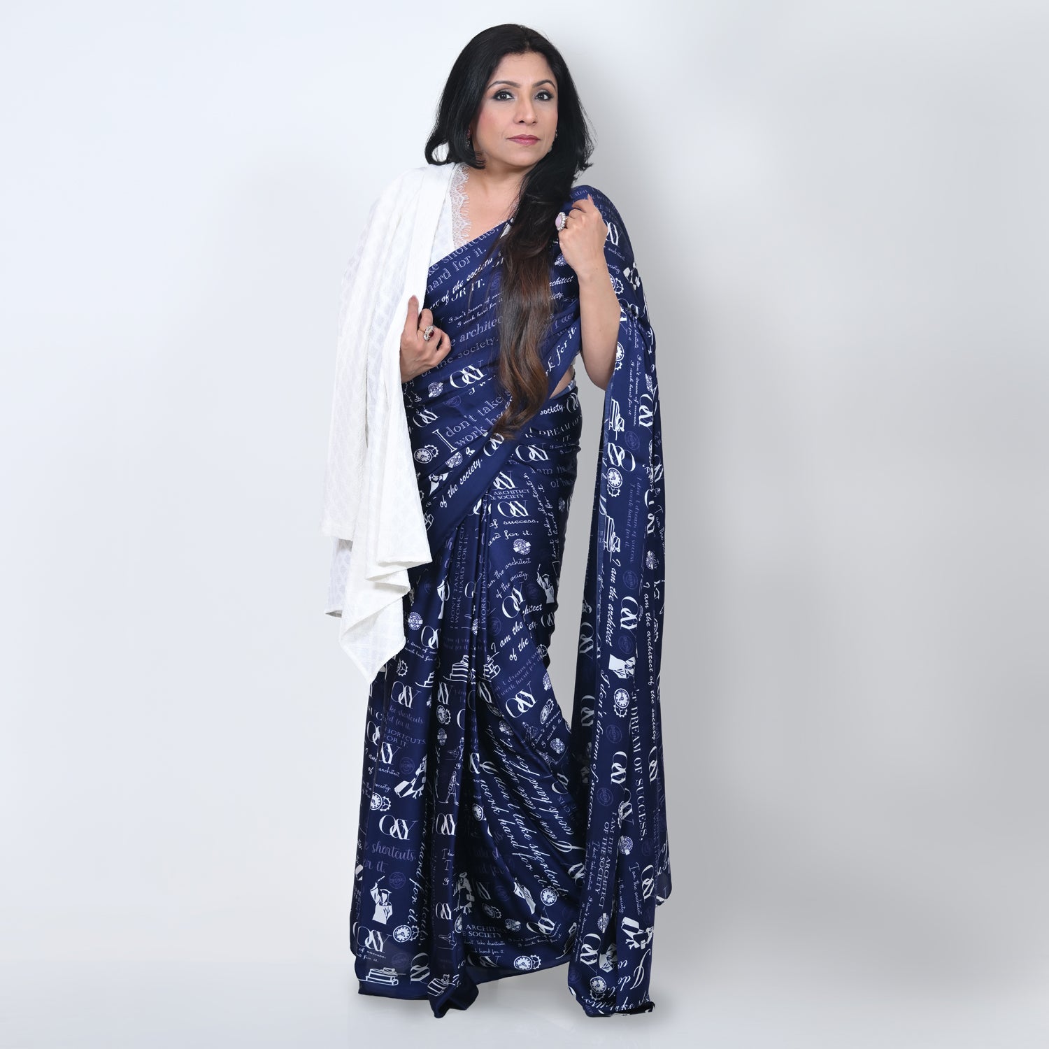 O&Y Print Saree