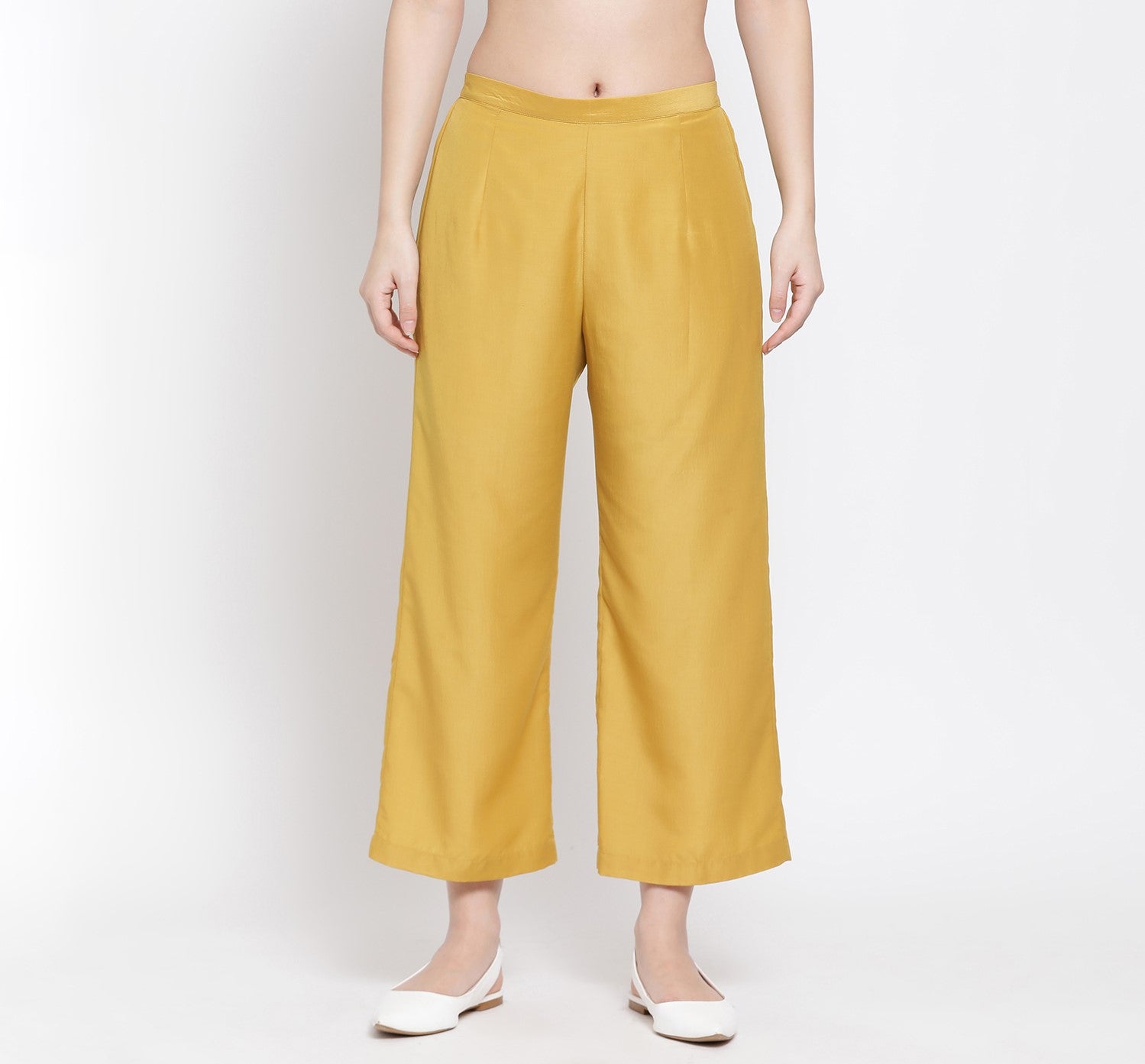 Honey Color Straight Plazzo for Women