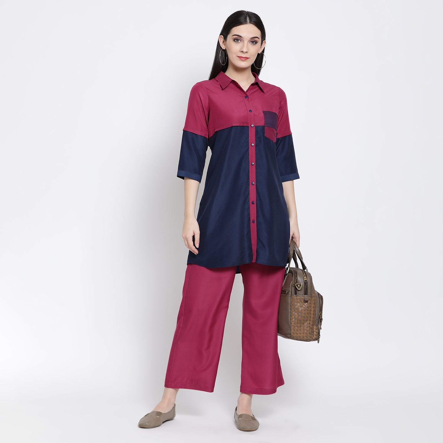 Buy Blue & Pink Tunic for Women