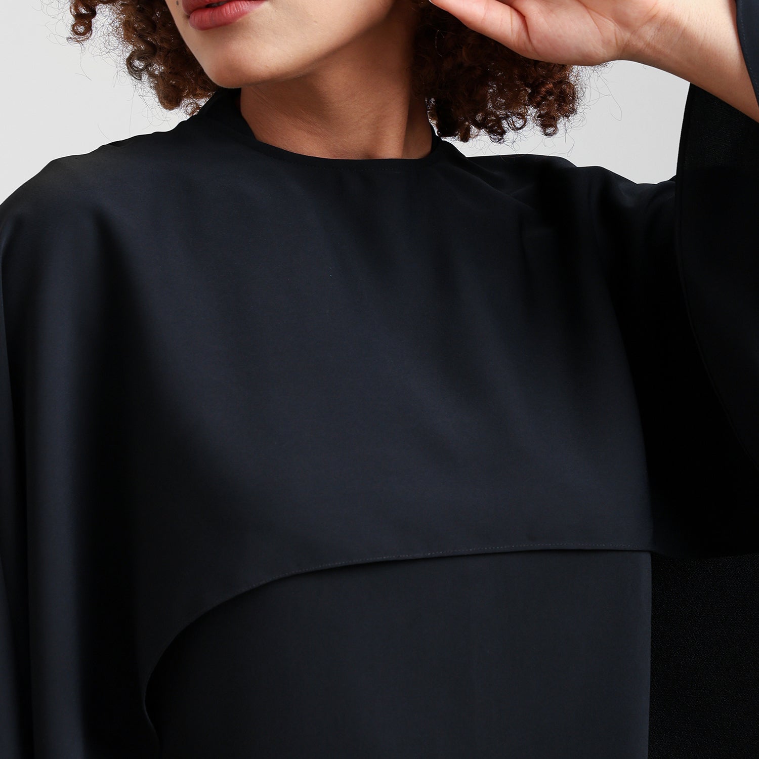 Black Asymmetrical Cape