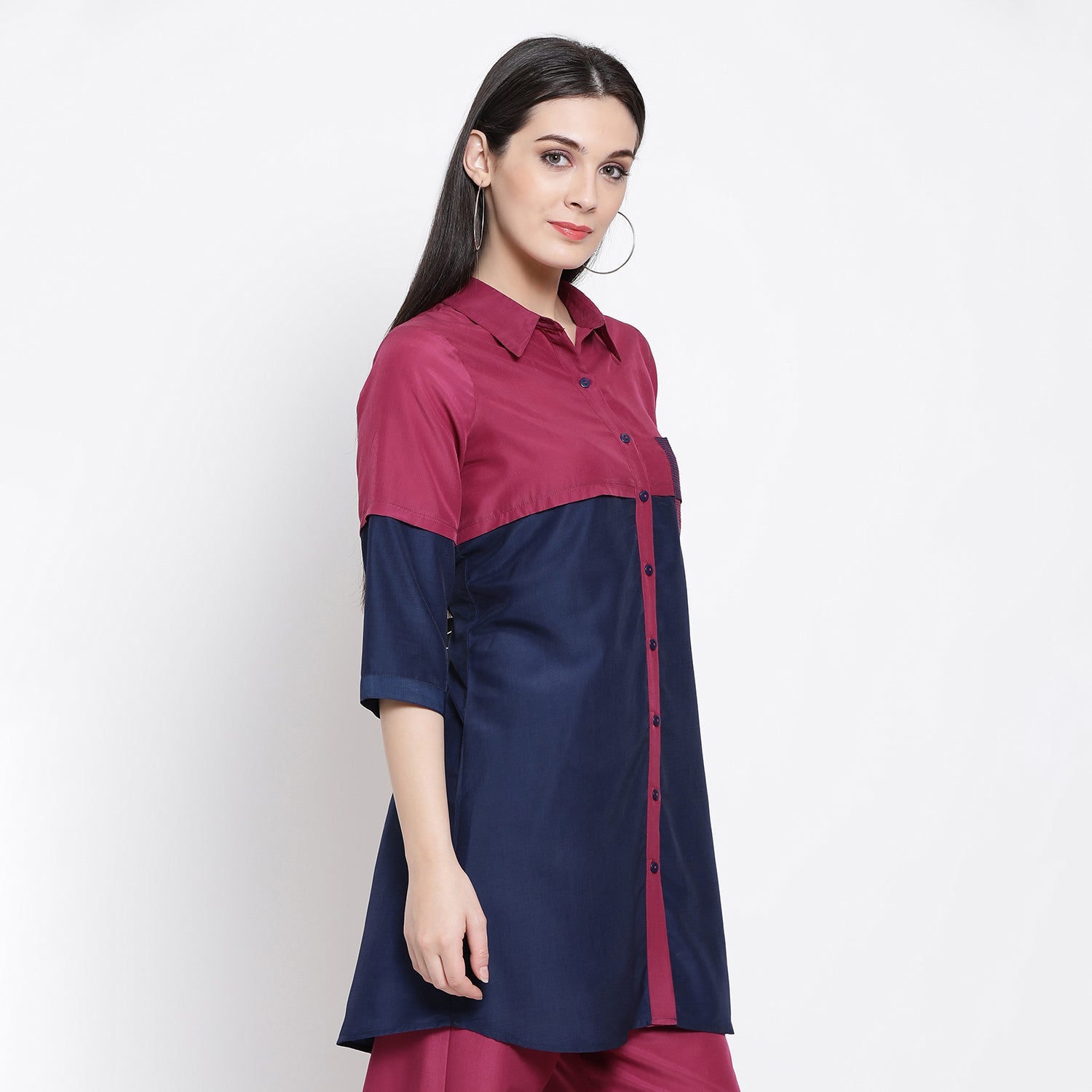 Buy Blue & Pink Tunic for Women-2