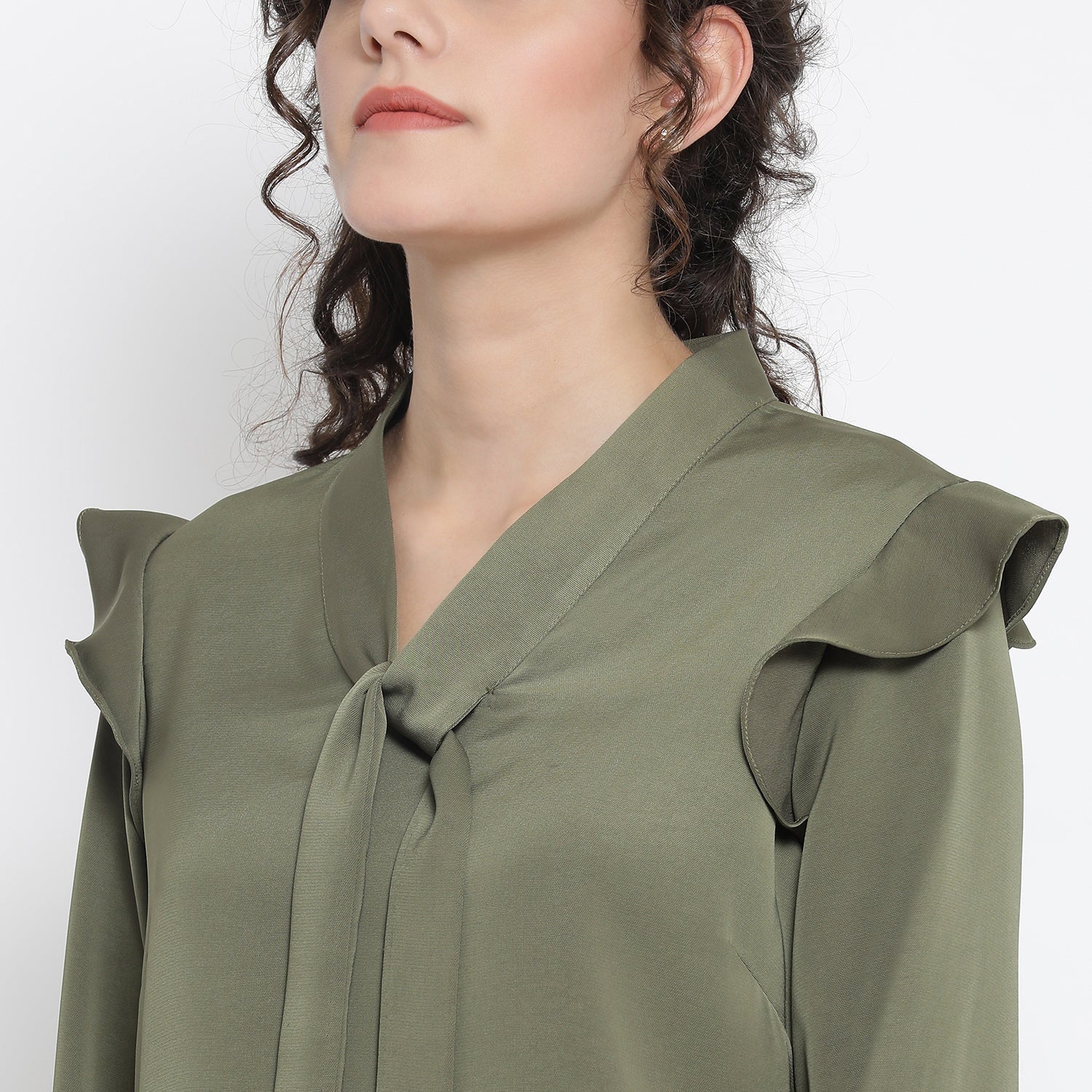 Buy Olive Green Top for Women-4