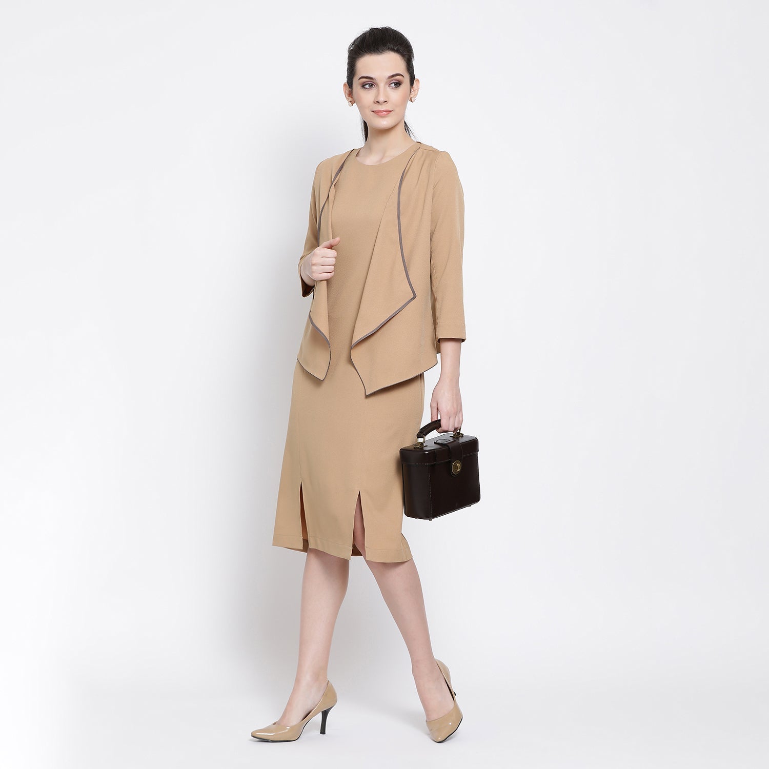 Buy Beige Jacket for Women-3