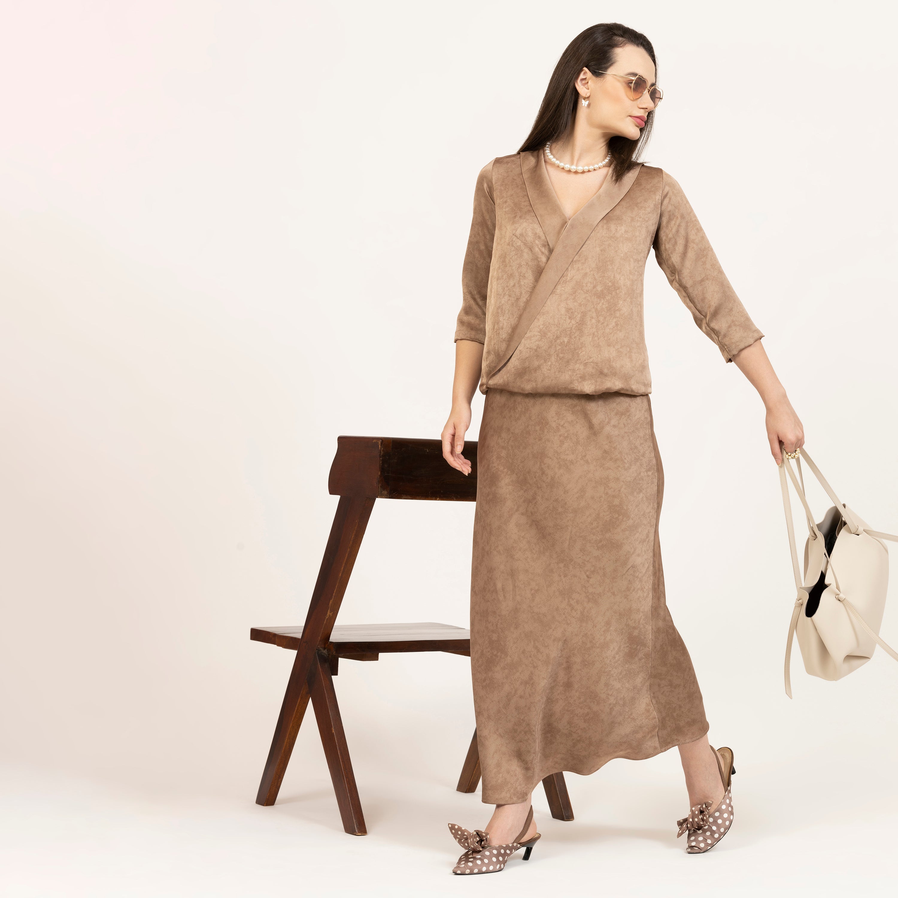 Brown Green Bias Satin Skirt, bown skirt, frocks for women,indian designer skirts?, designer skirts for work, traditional office skirts, long skirt brown