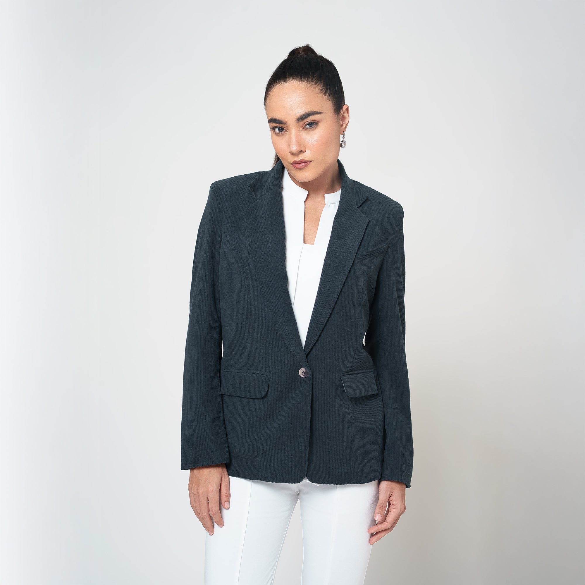 Grey Jacket Corduroy