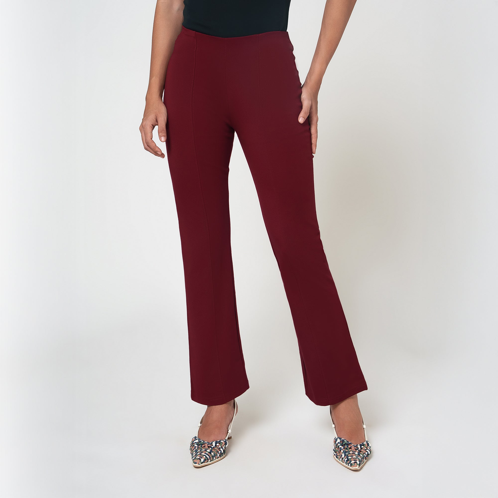 Maroon Lycra Pant