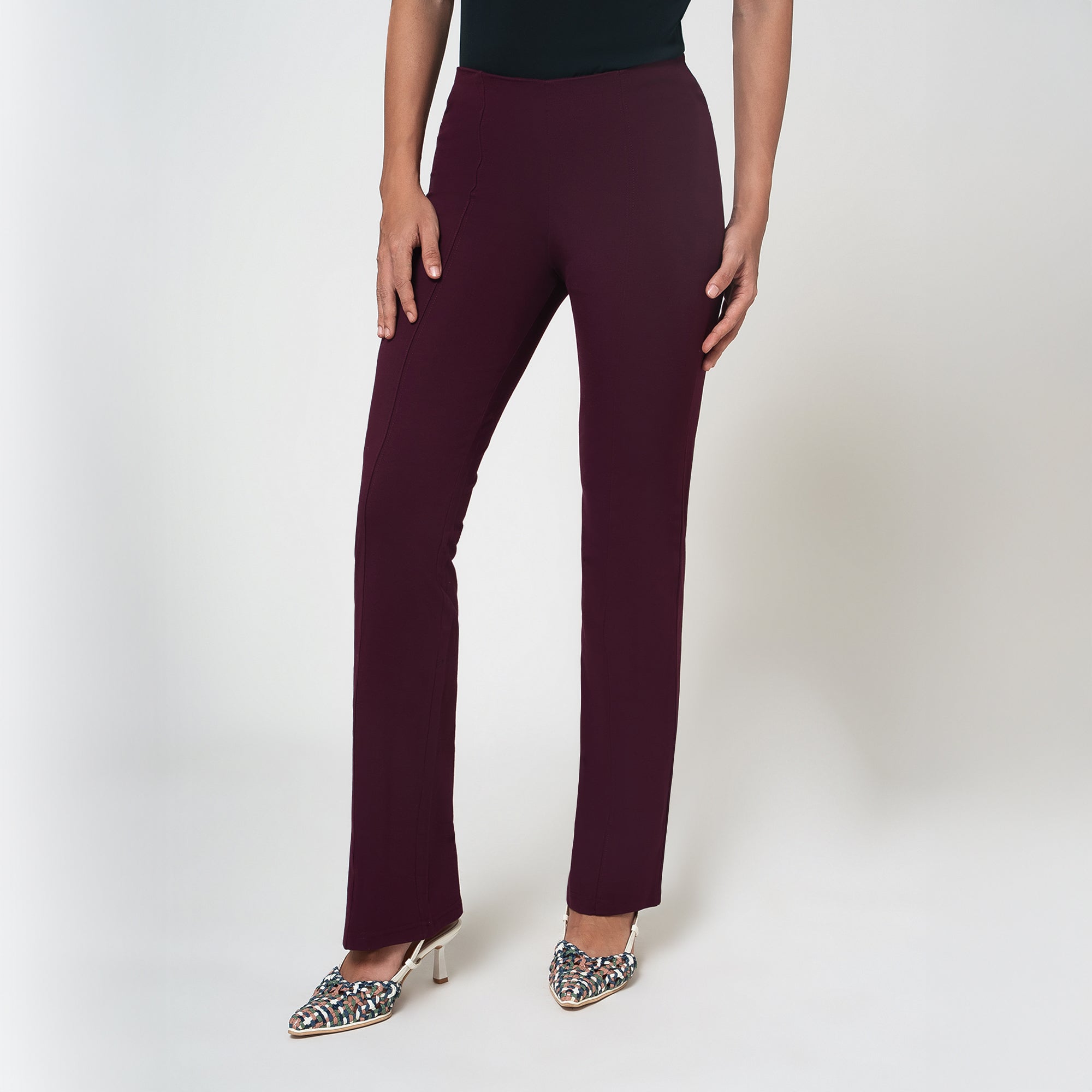 Wine Lycra Pant