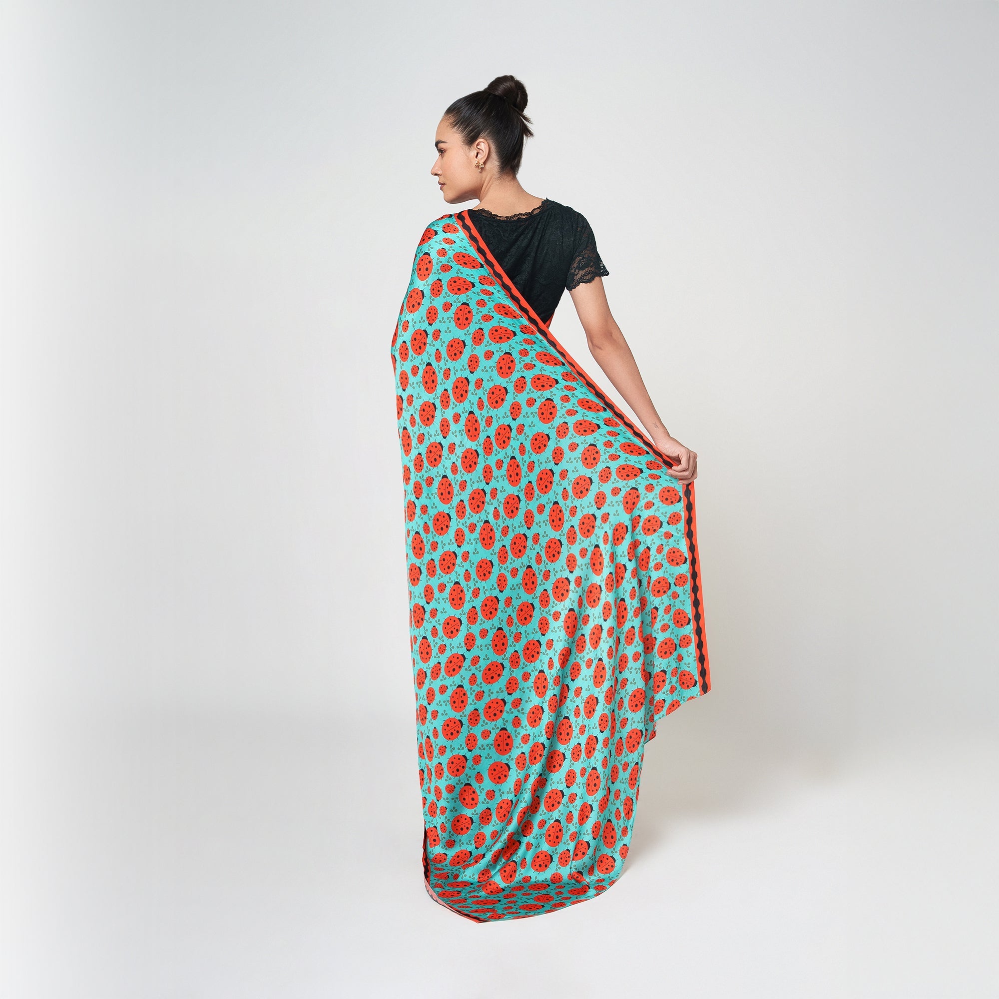 Ladybird Modal Satin Saree