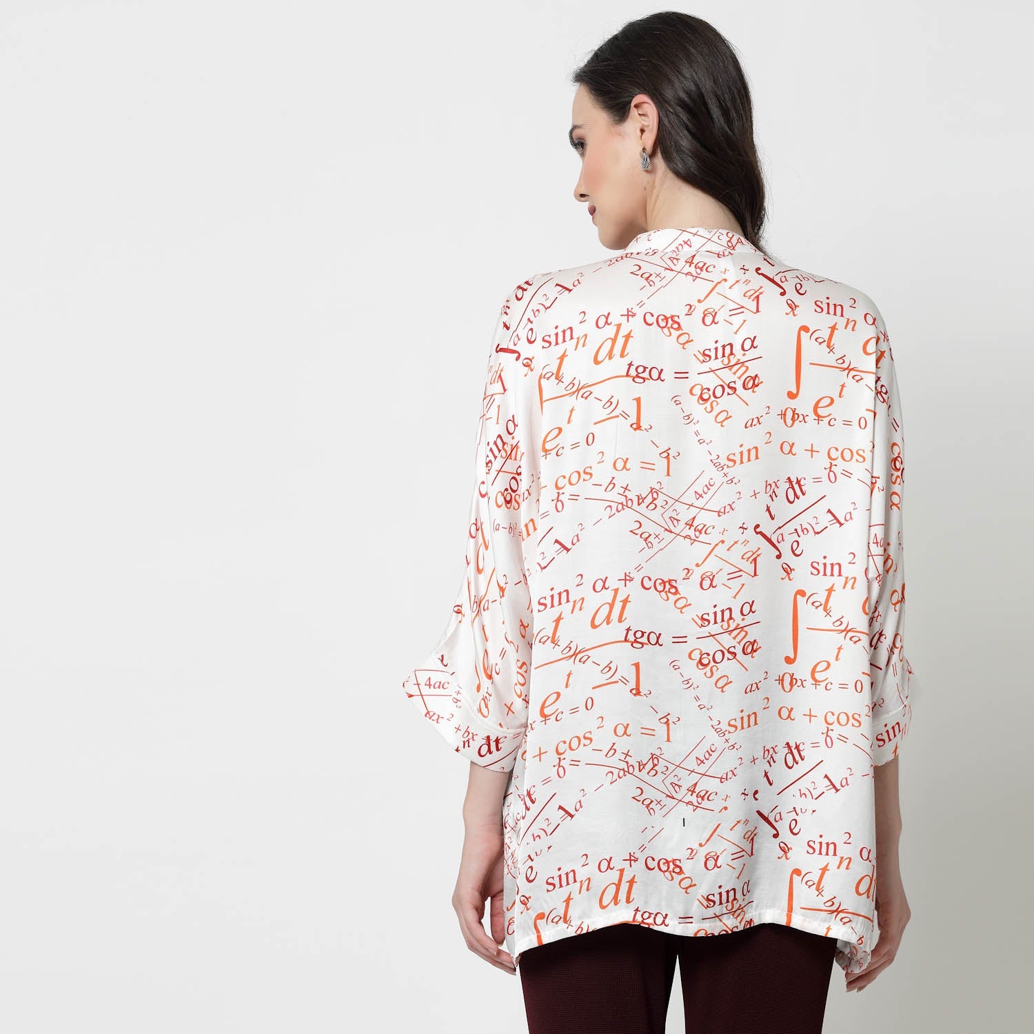Face Print Long Shirt,womens formal shirts	
cotton shirts for women	
Ofiice shirts for women	