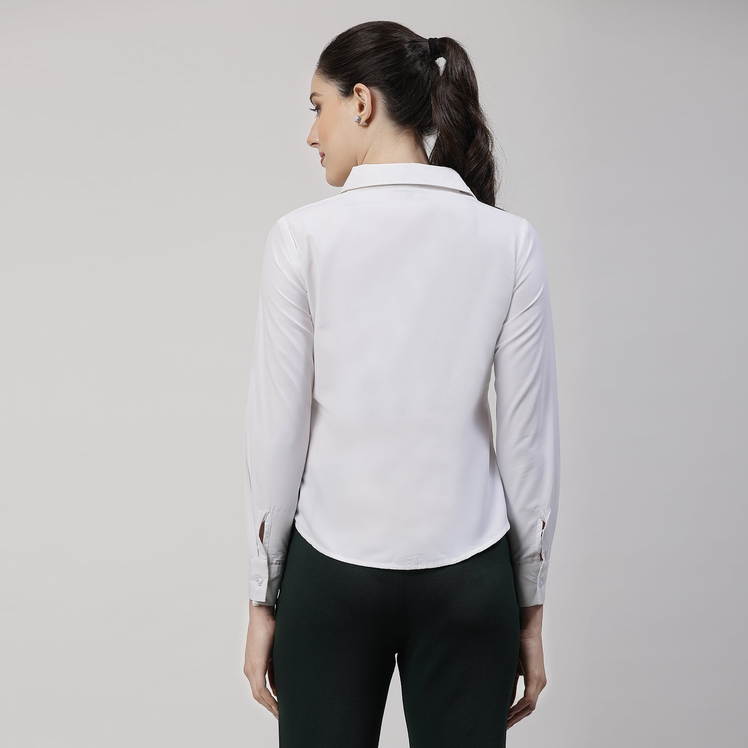 White Shirt With Collar