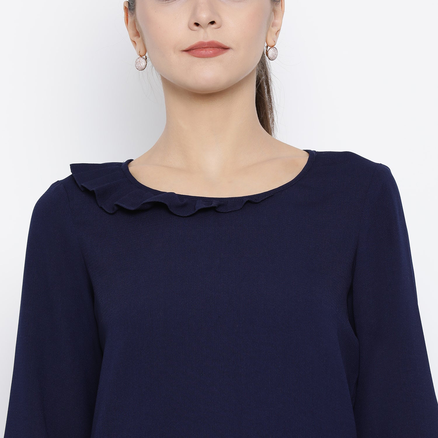 Buy Blue Top for Women Office Wear-4
