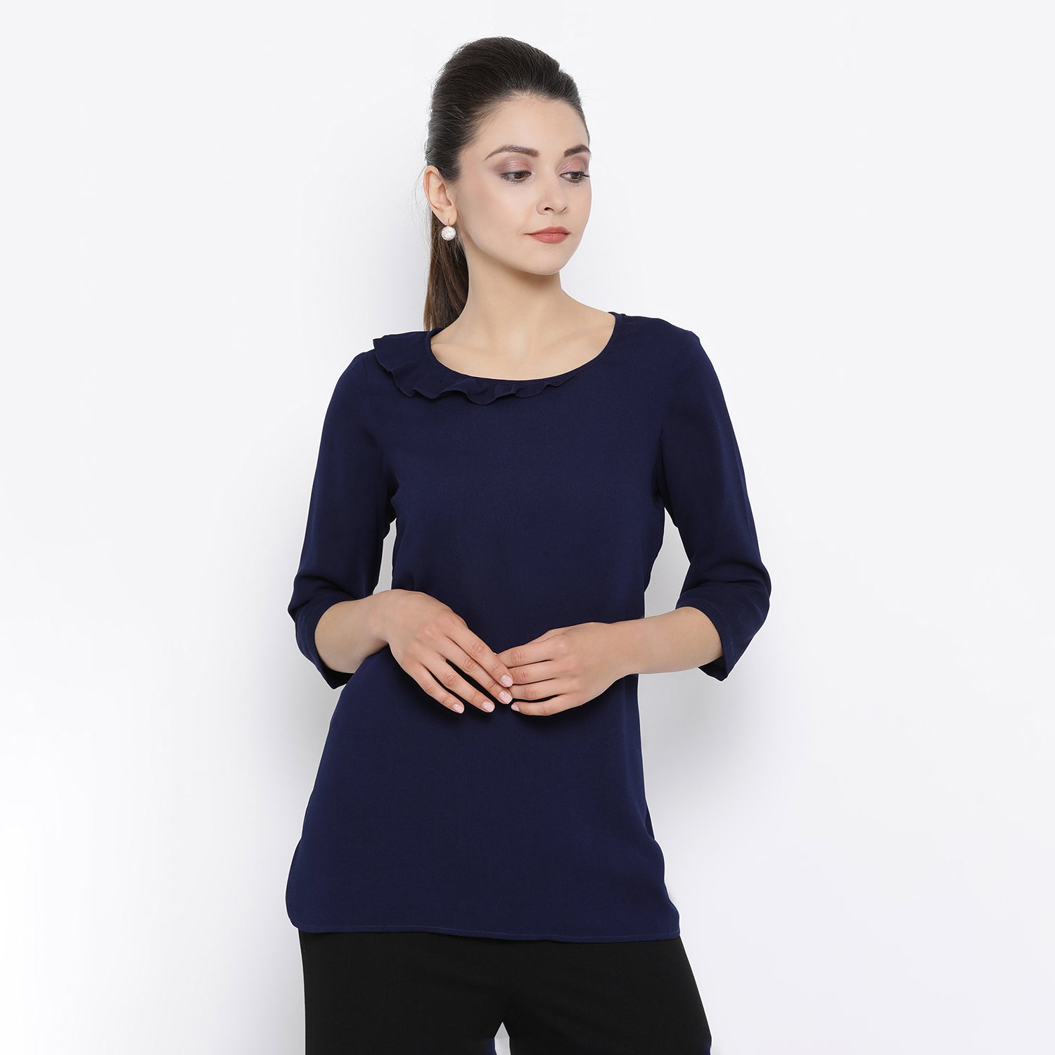 Buy Blue Top for Women Office Wear
